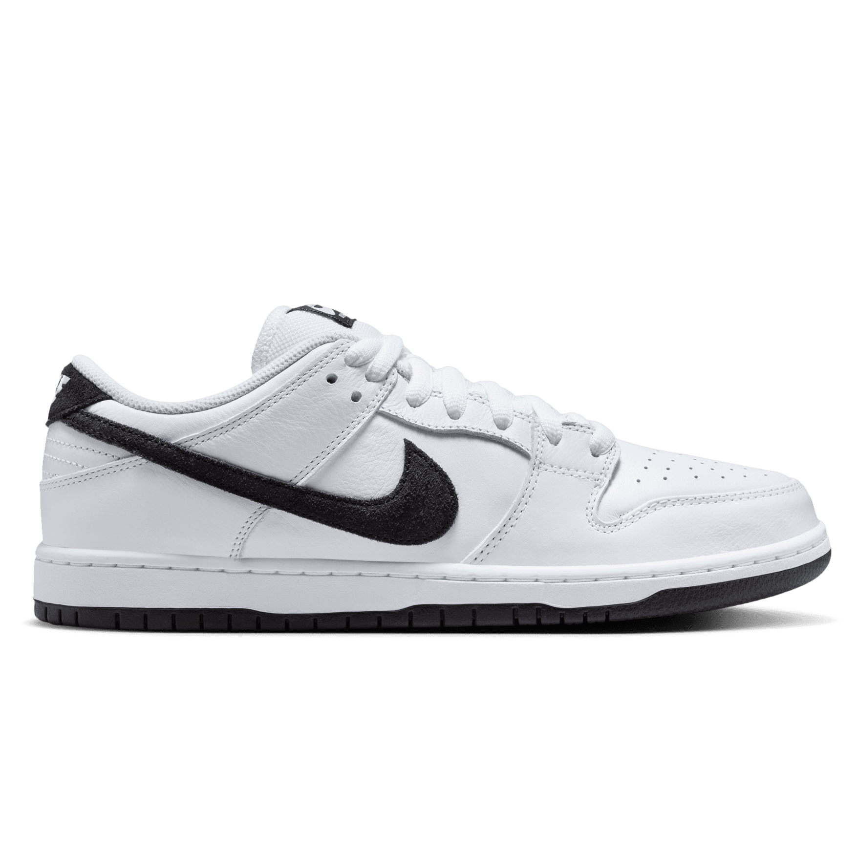 White/Black Dunk Low Pro Nike SB Skate Shoe