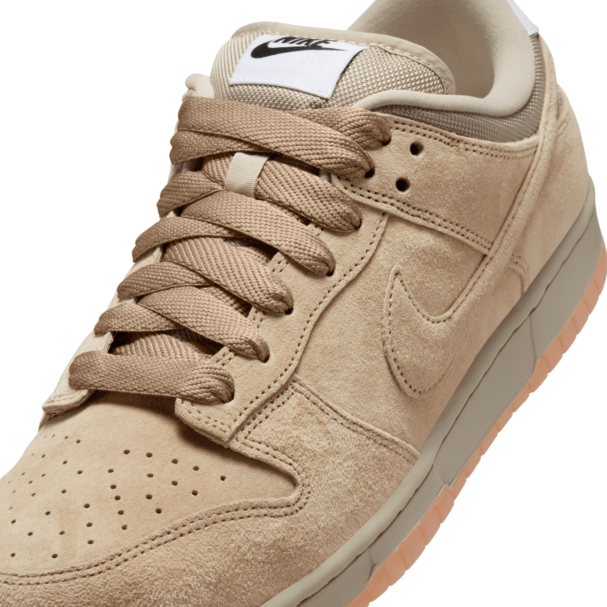 Parachute Beige Dunk Low Pro B Nike SB Skate Shoe Detail