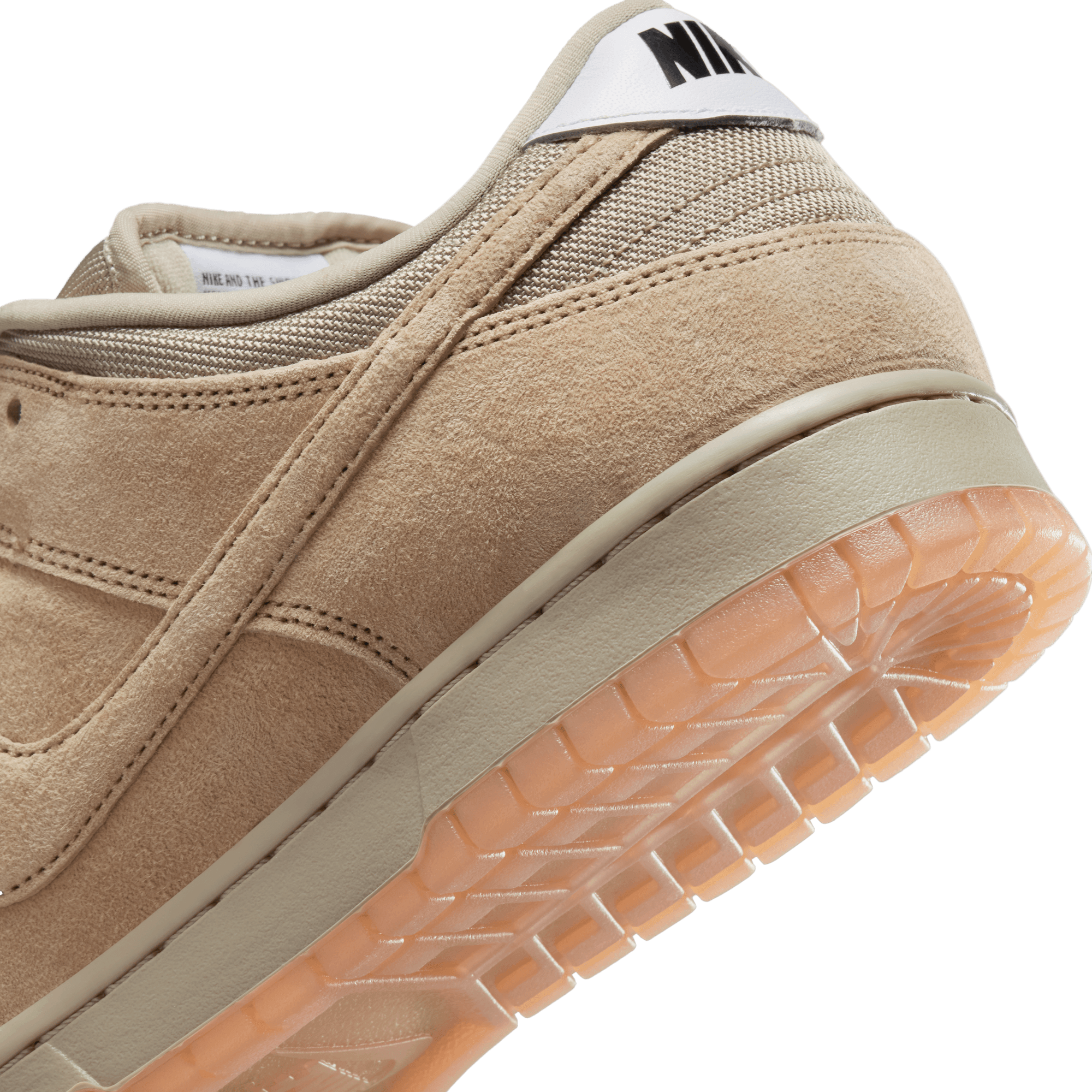 Parachute Beige Dunk Low Pro B Nike SB Skate Shoe Detail