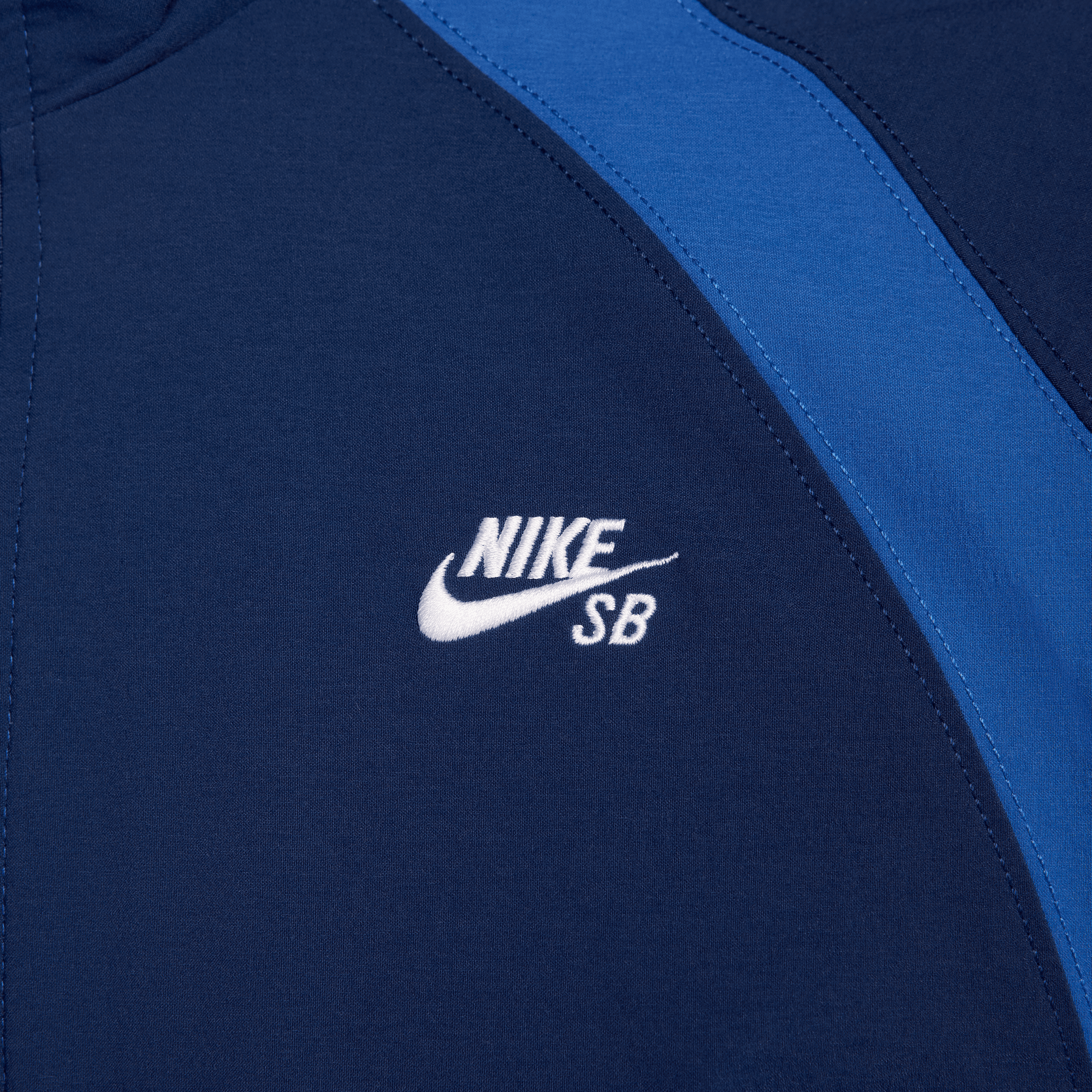 Blue Void Full Zip Nike SB Jacket Detail