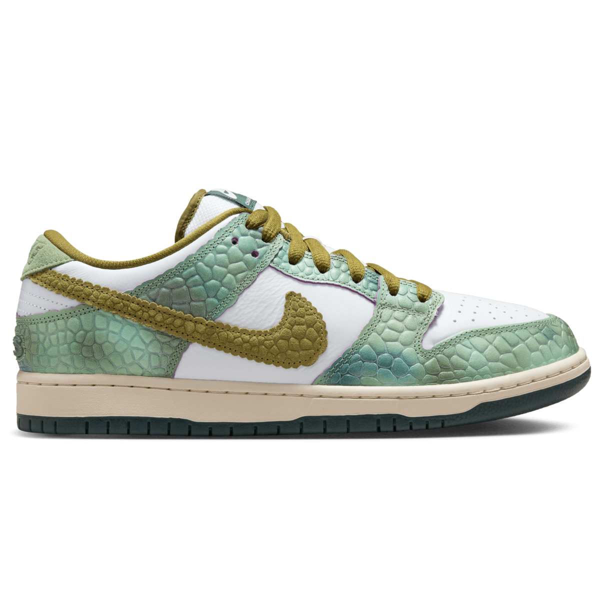 Nike SB Dunk Low Pro Alexis Sablone Chameleon QS Skateboard Shoe - Oil