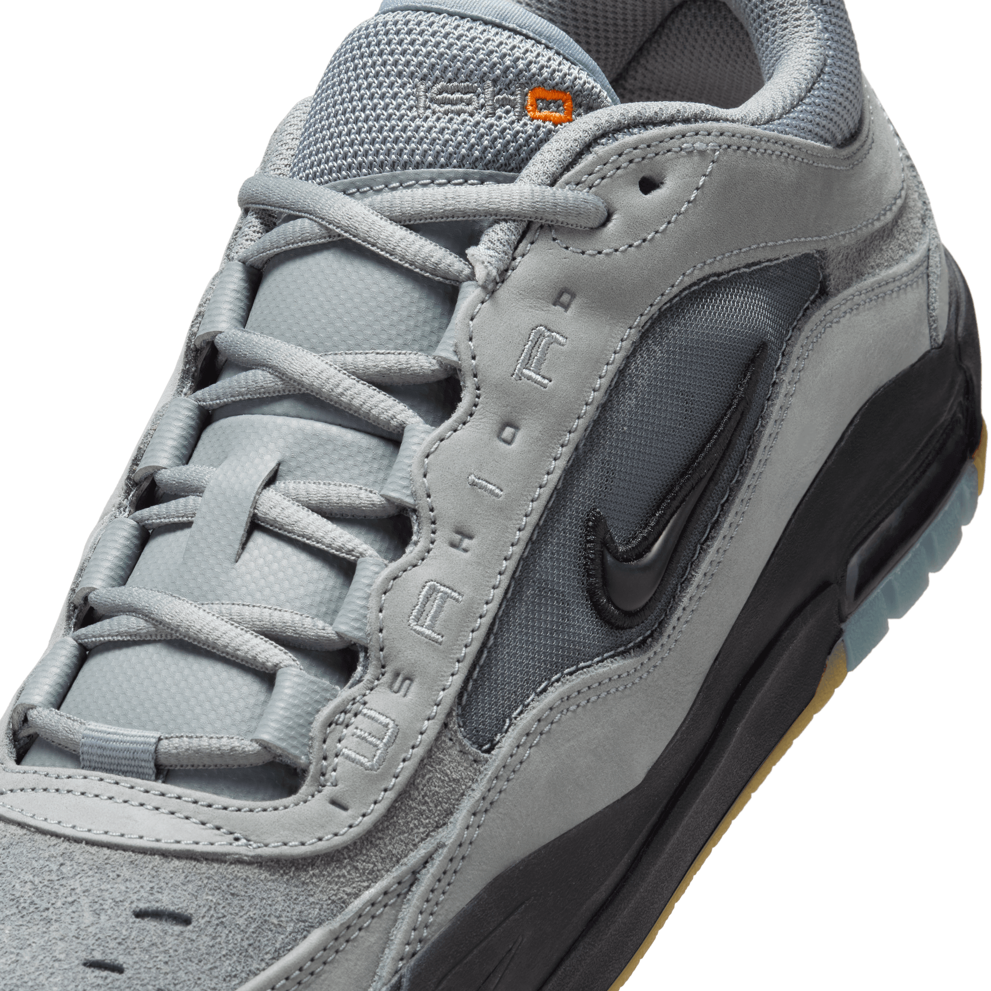 Cool Grey Wair Max 2 Nike SB ISO Skate Shoe Detail