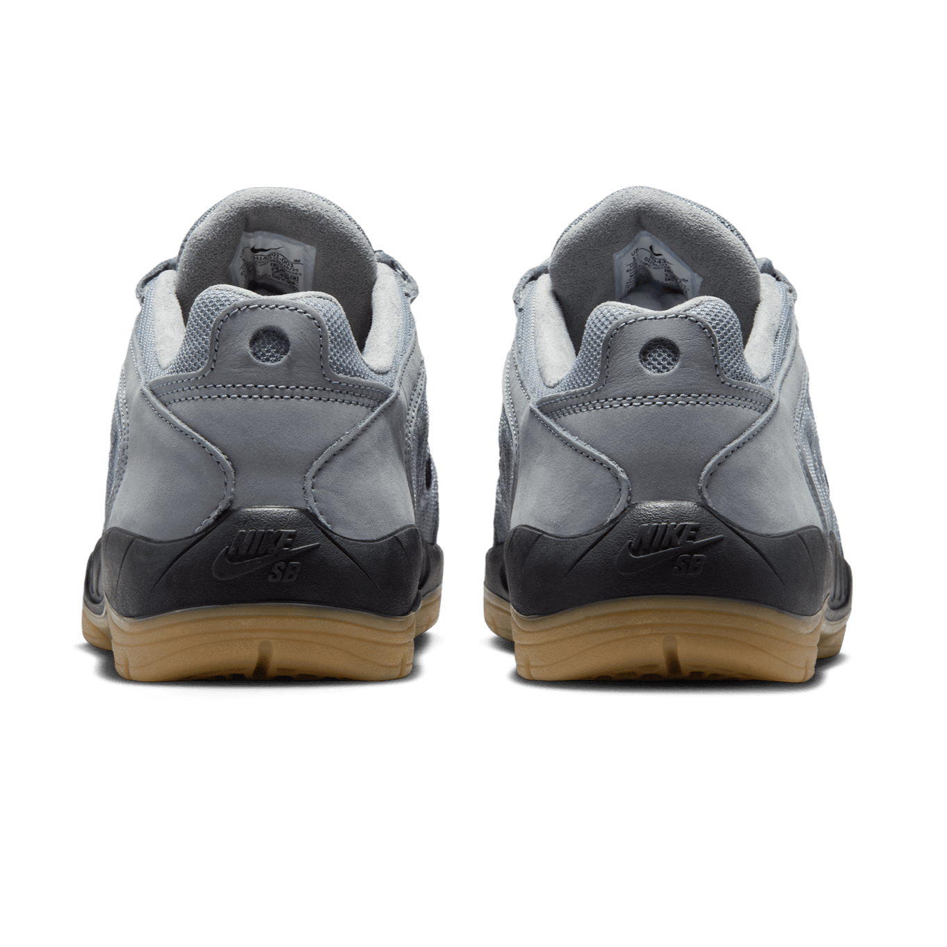 Cool Grey Orange Label Vertebrae Nike SB Skate Shoe Back