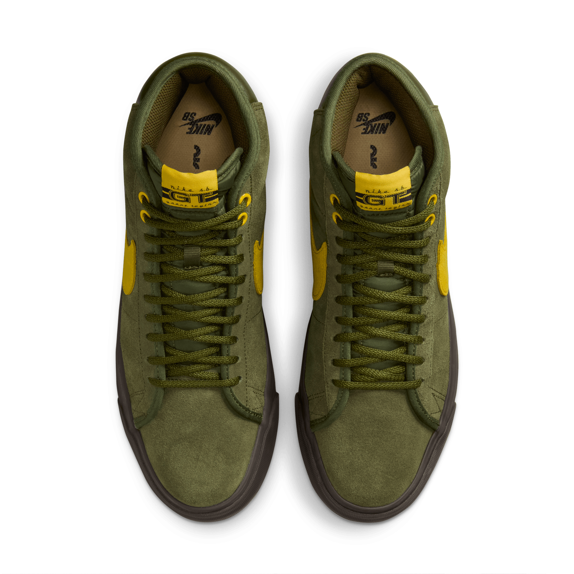 Rough Green AntiHero x Nike SB Blazer Mid Skate Shoe Top