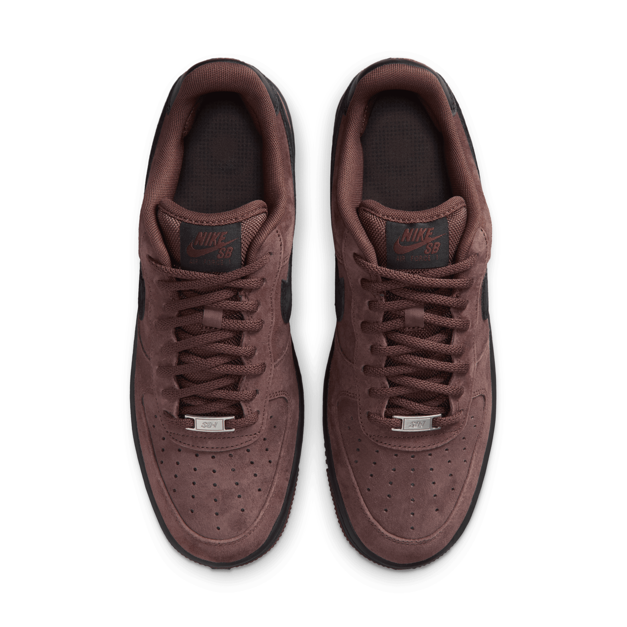 Lite Chocolate AF1 Nike SB Skate Shoe Top
