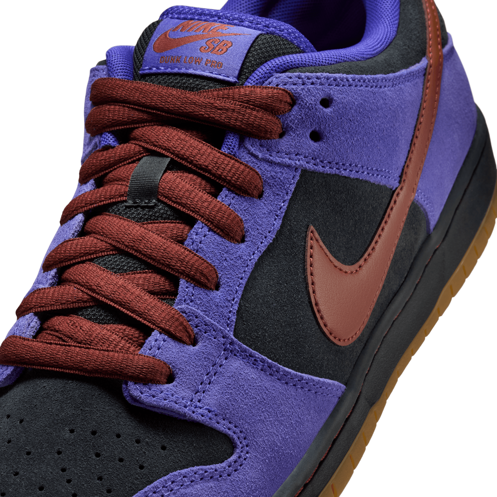 Persian Violet Nike SB Dunk Low Skate Shoe Detail