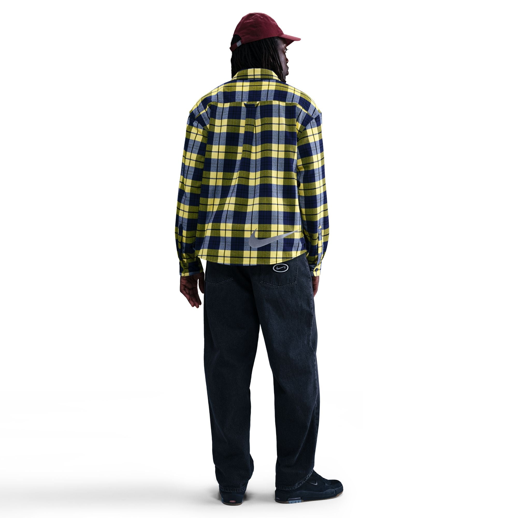 Nike SB x Eric Koston Flannel Shirt - Midnight Navy/Speed Yellow