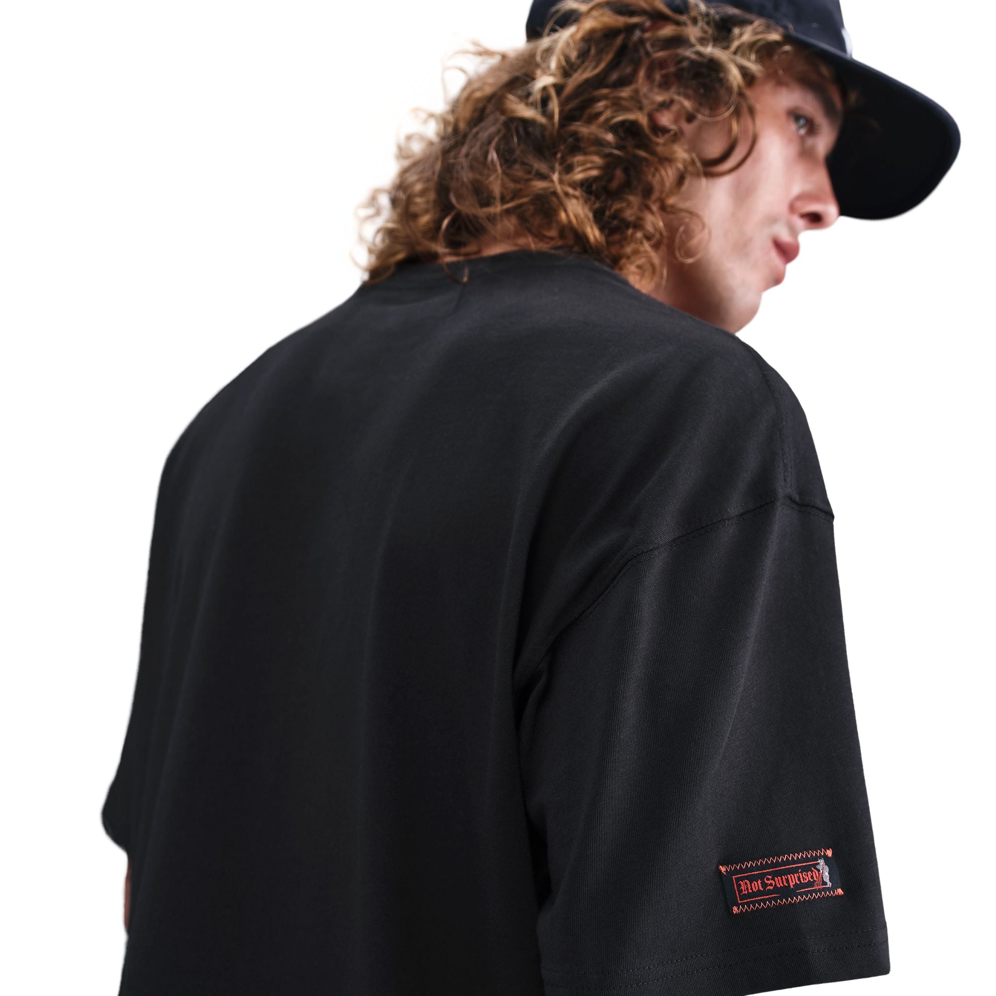 Black Nike SB Krampus T shirt Back with sleeve patch