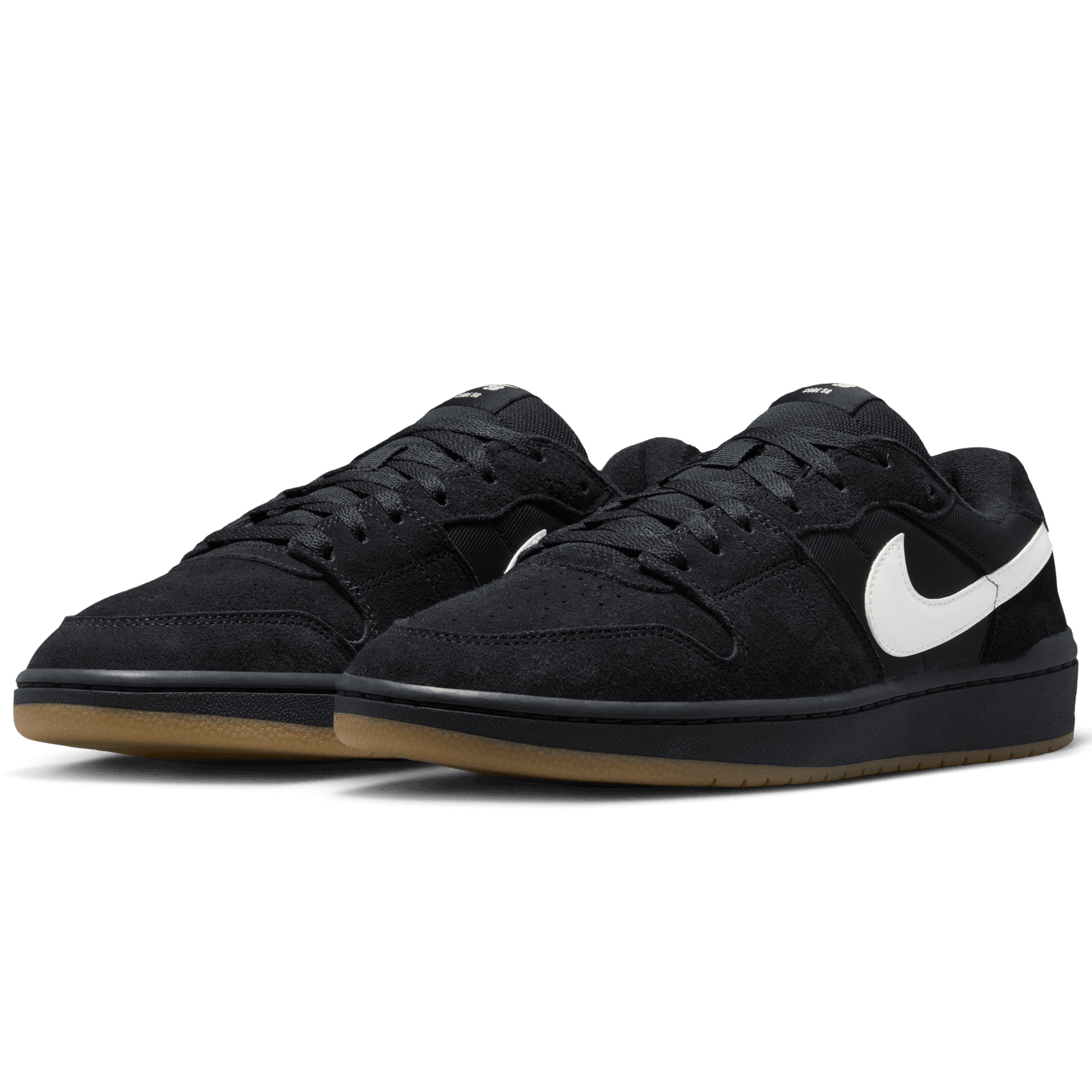 Black/Gum Code 58 Nike SB Skate Shoe Front
