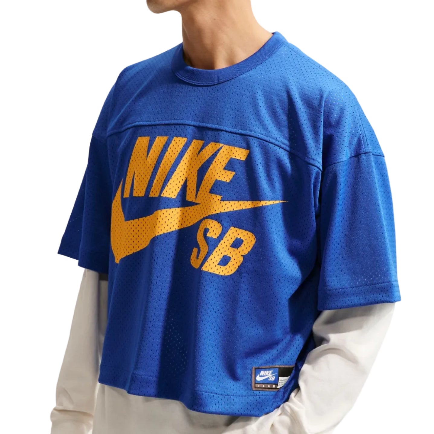 Game Royal Mesh Nike SB Football Jersey Detail