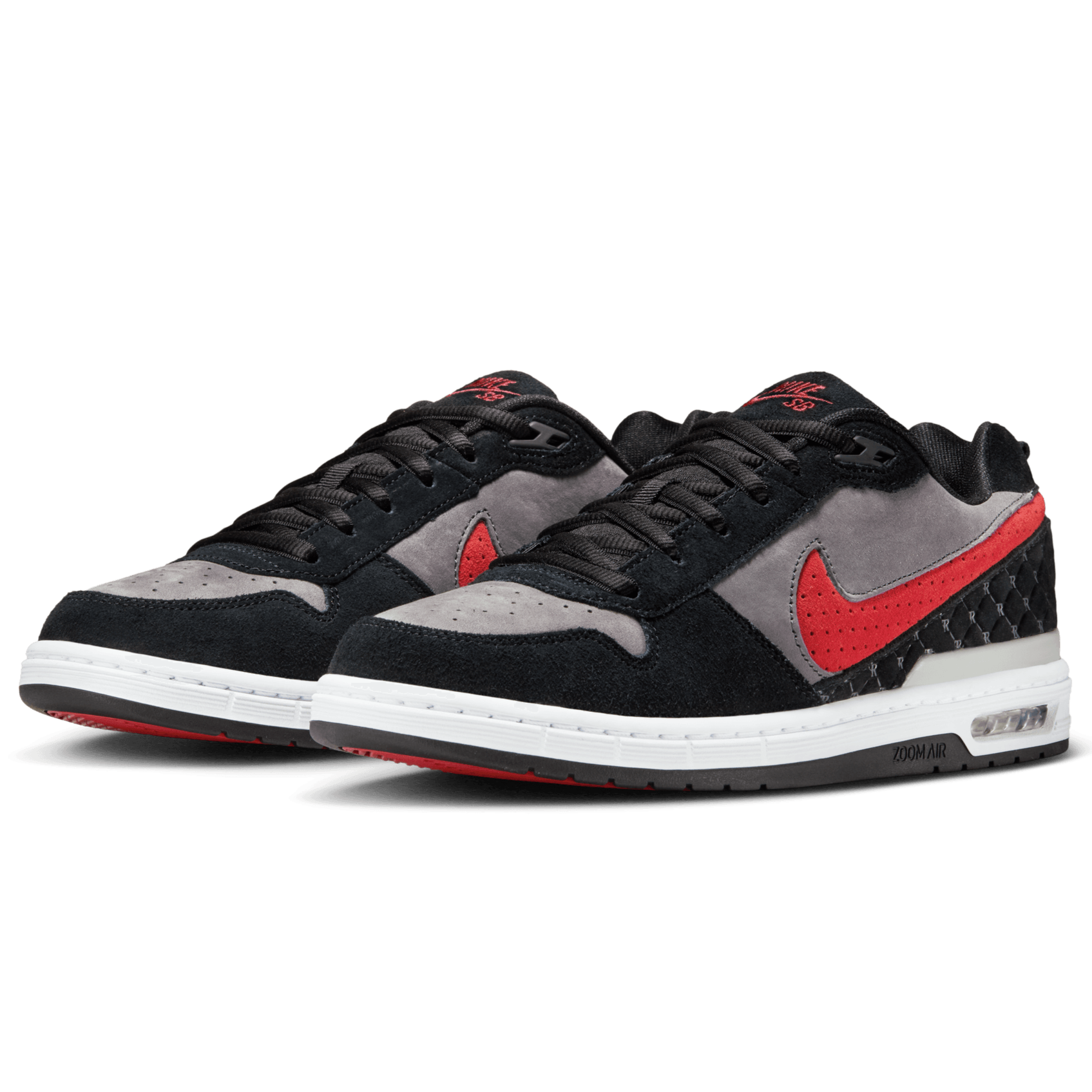 Black/Grey/Red P-Rod 1 Nike SB Skate Shoe Front