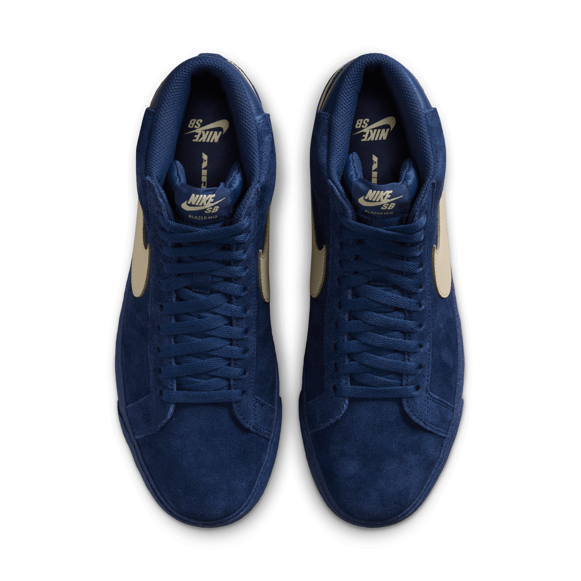 Coastal Blue Blazer Mid Nike SB Skate Shoe Top