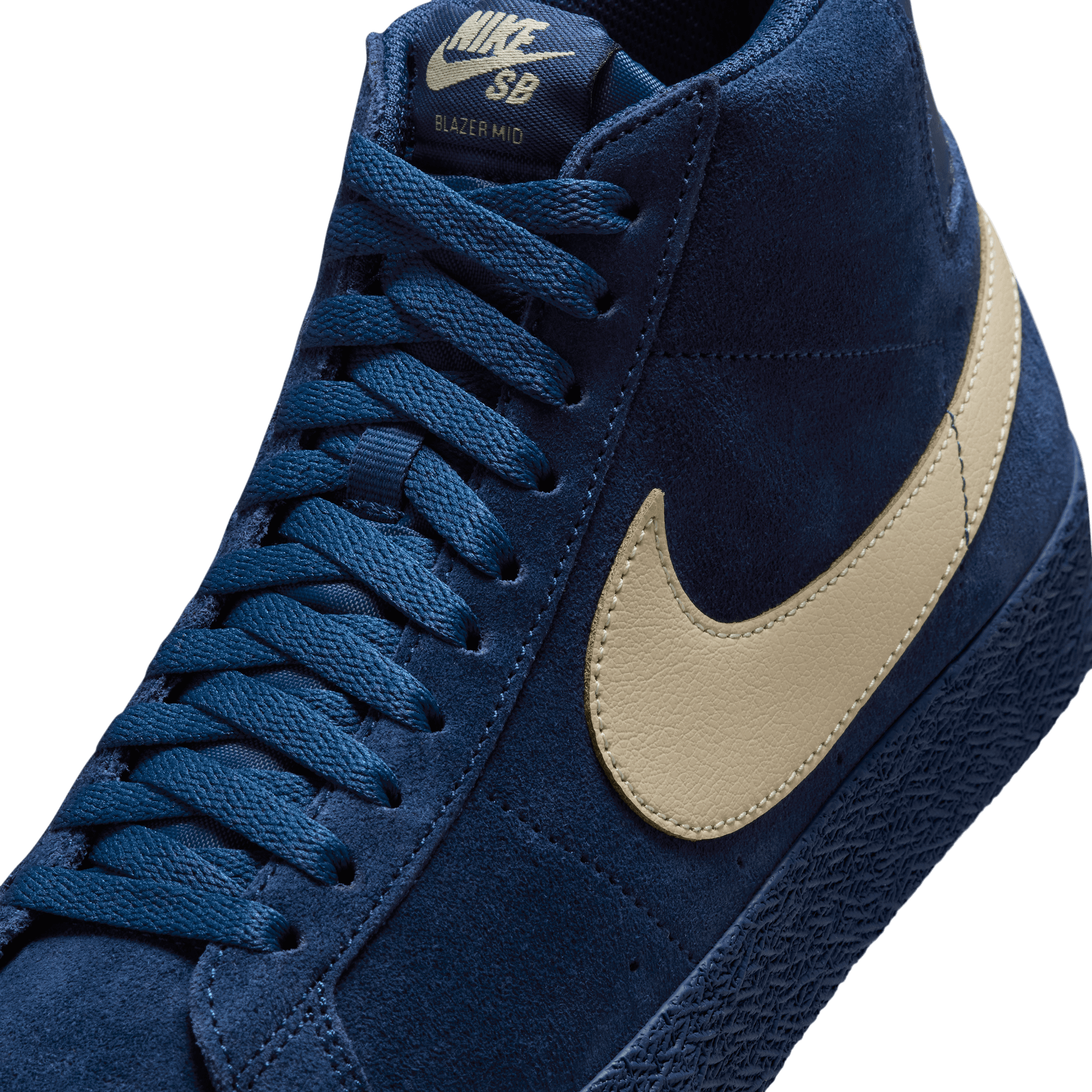 Coastal Blue Blazer Mid Nike SB Skate Shoe Detail