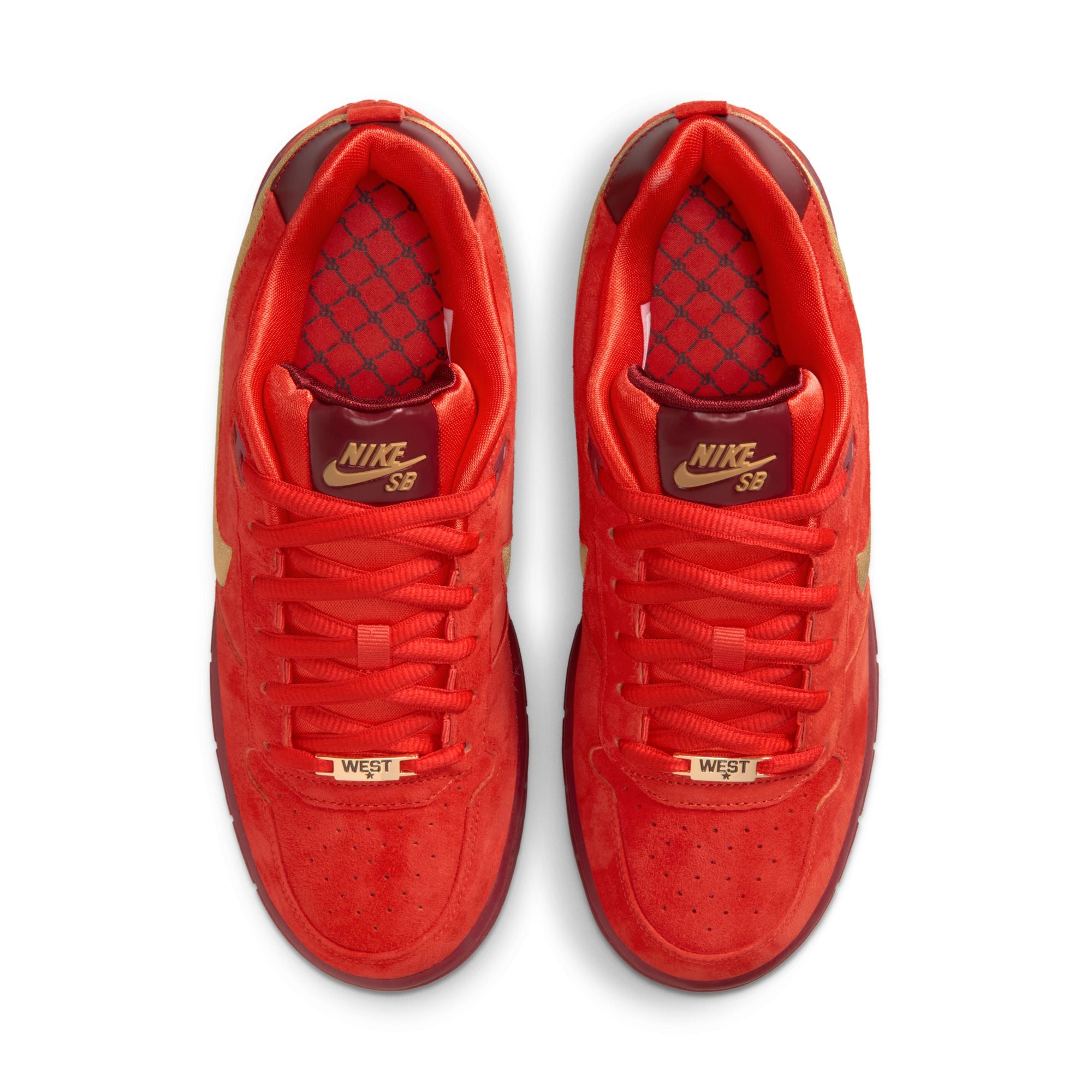 All Star Red P-Rod 1 Nike SB Skate Shoes Top