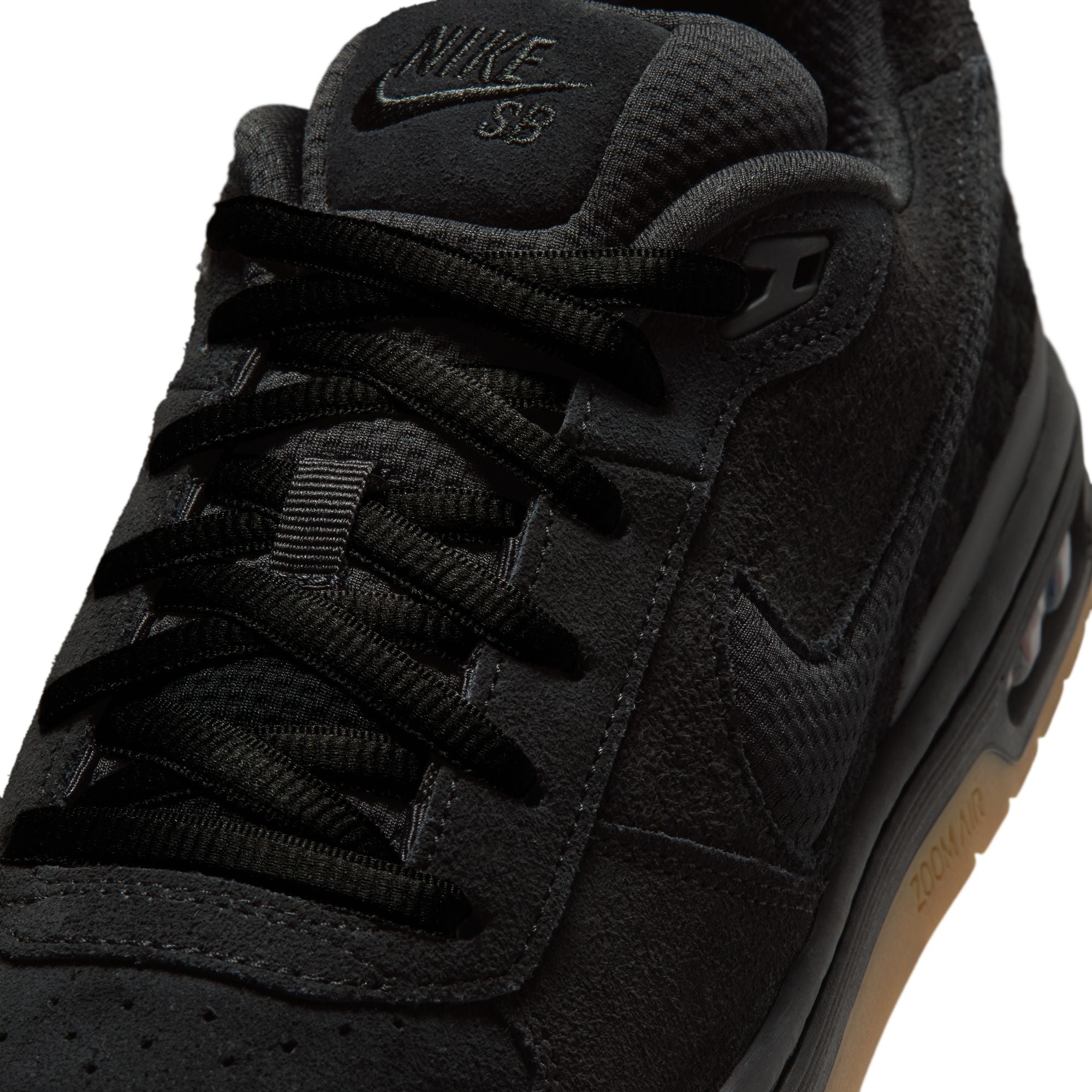Black/Gum P-Rod Nike SB Skate Shoe Detail