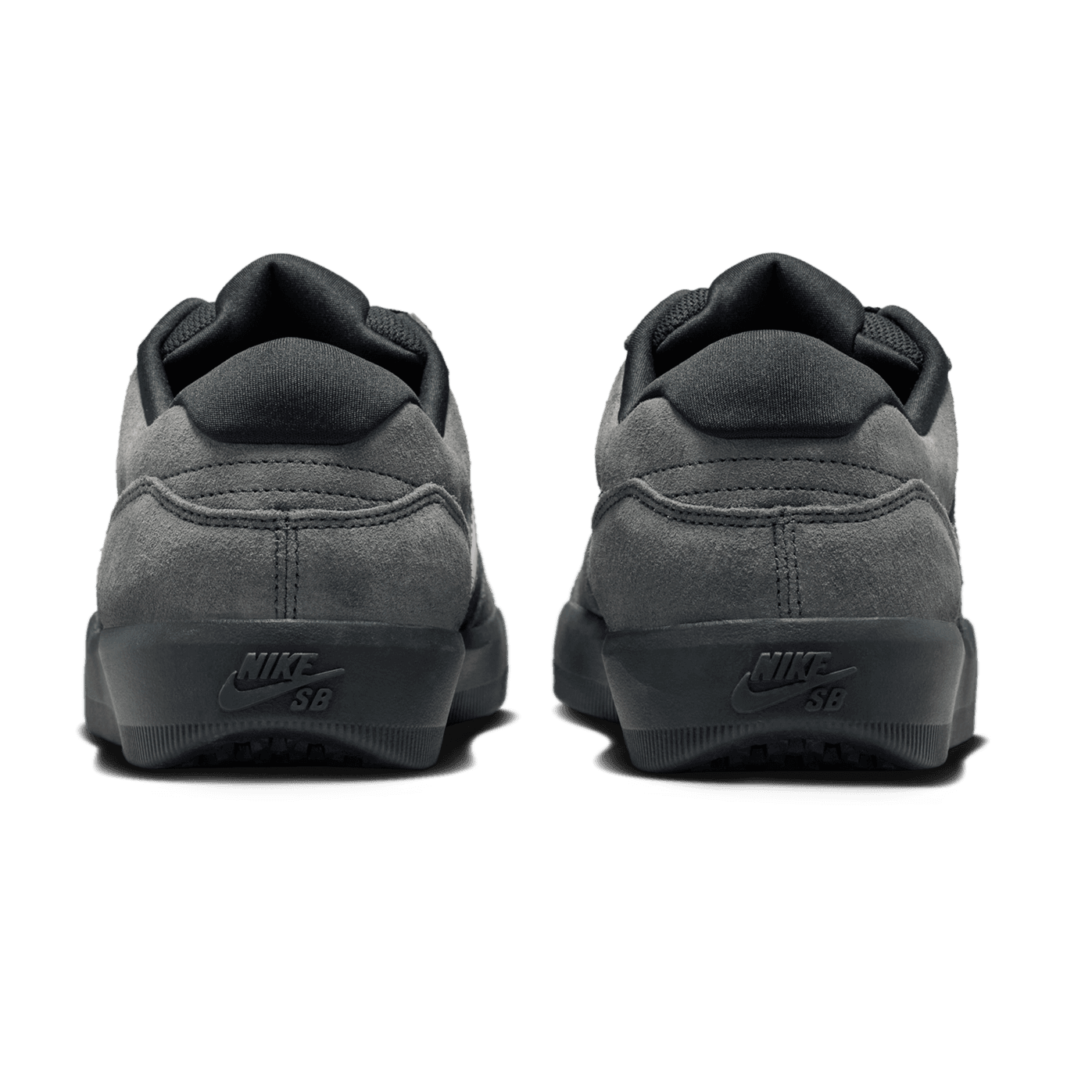 Black/Dark Grey Force 58 Nike SB Skate Shoe Back