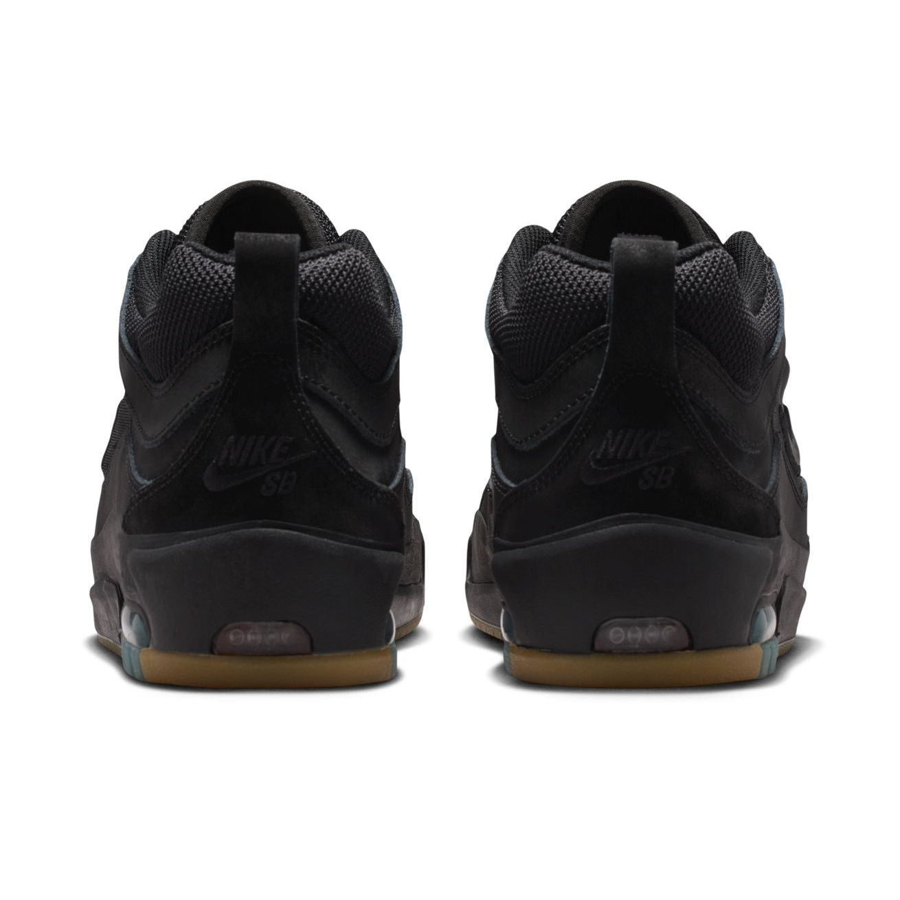 Black/Gum Air Max Ishod Nike SB Skate Shoe Back