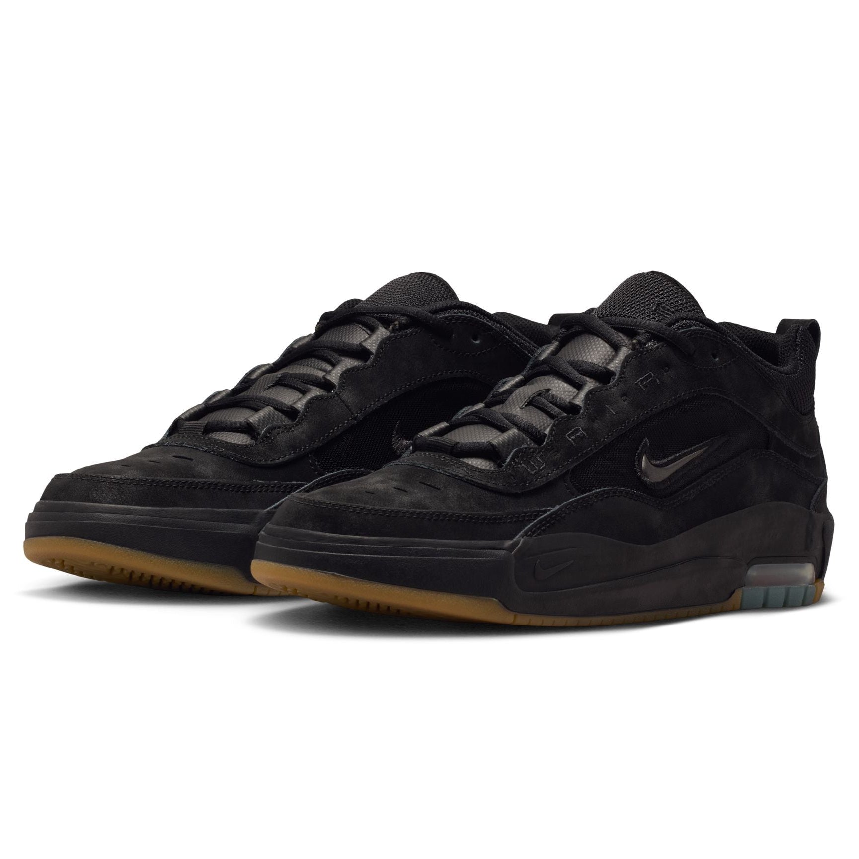 Black/Gum Air Max Ishod Nike SB Skate Shoe Front