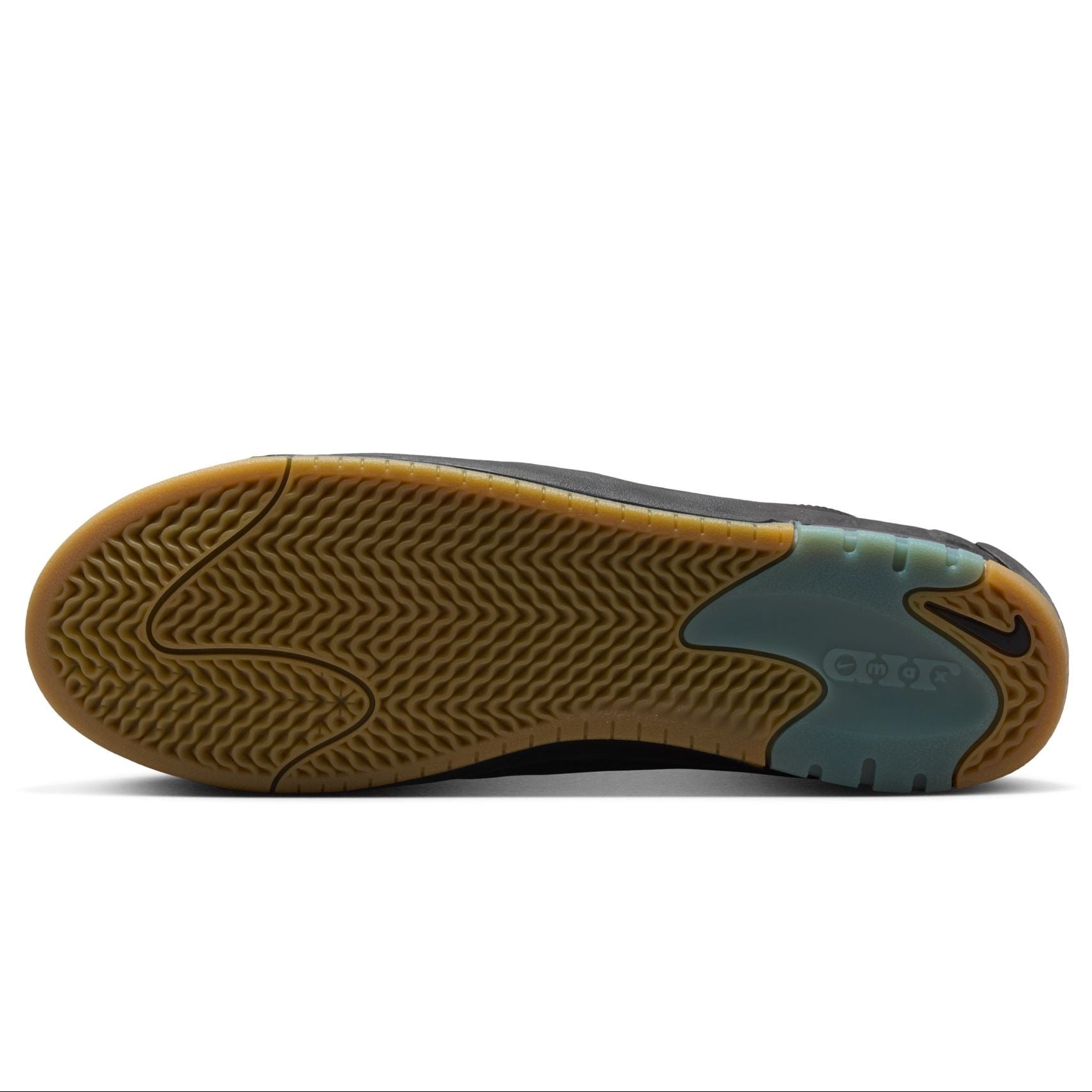 Black/Gum Air Max Ishod Nike SB Skate Shoe Bottom