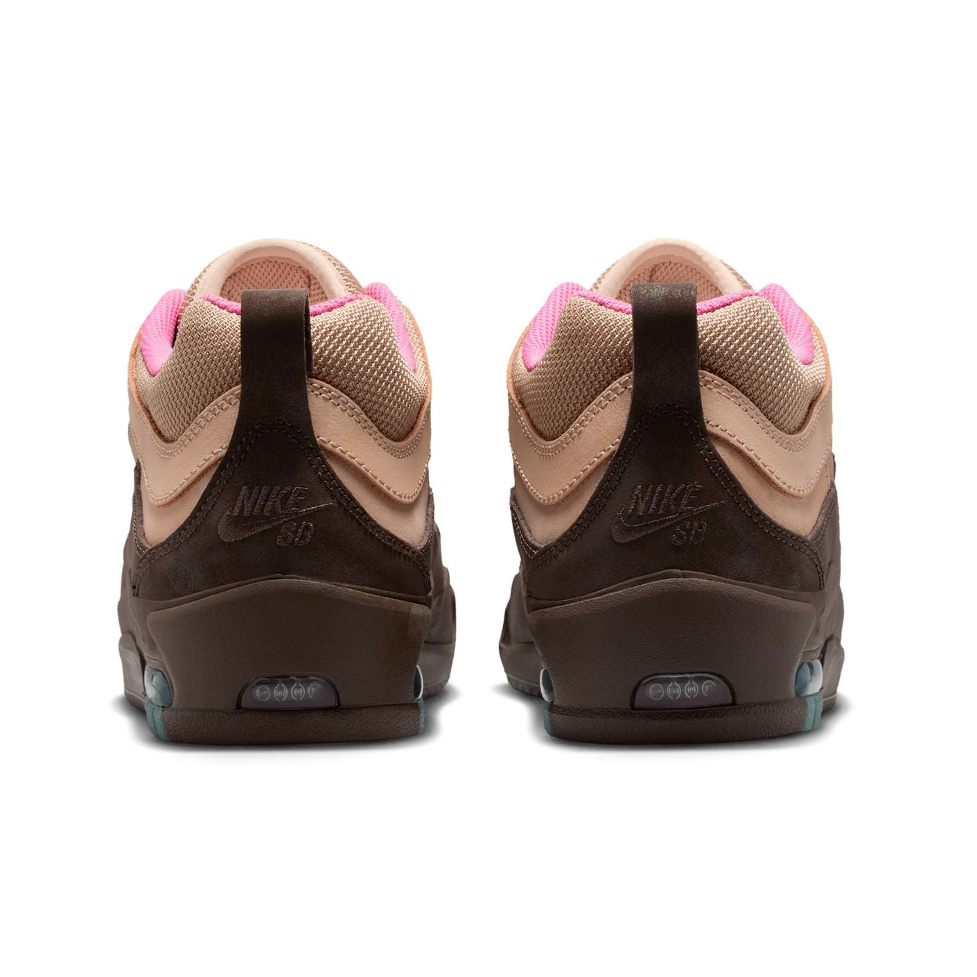 Brown Ishod Air Max Nike SB Skate Shoe Back