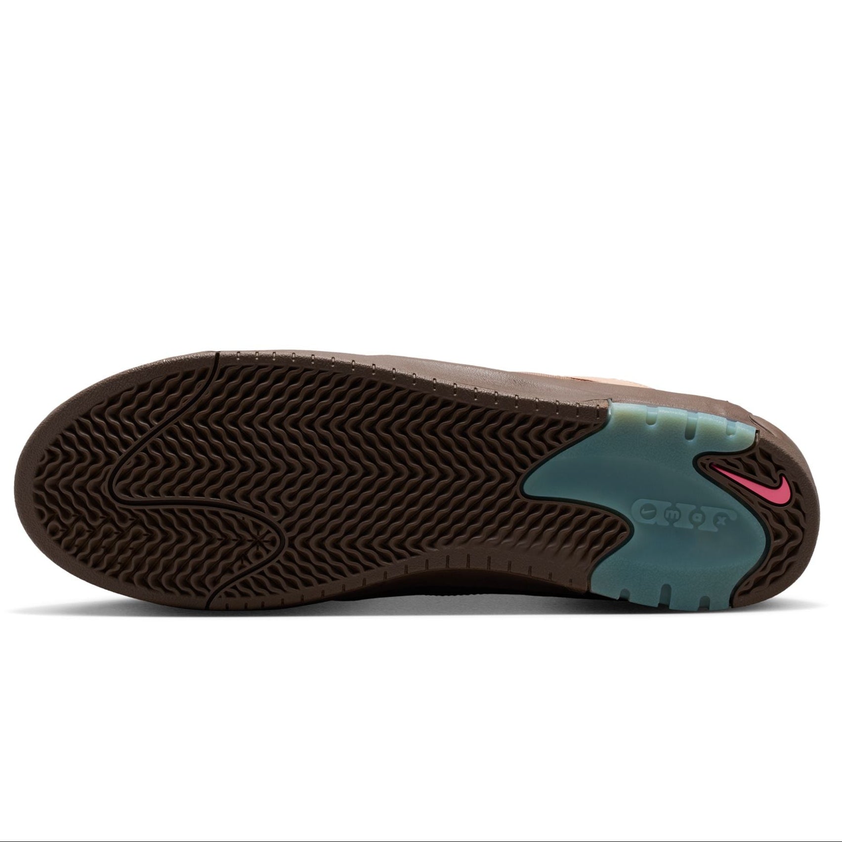 Brown Ishod Air Max Nike SB Skate Shoe Bottom