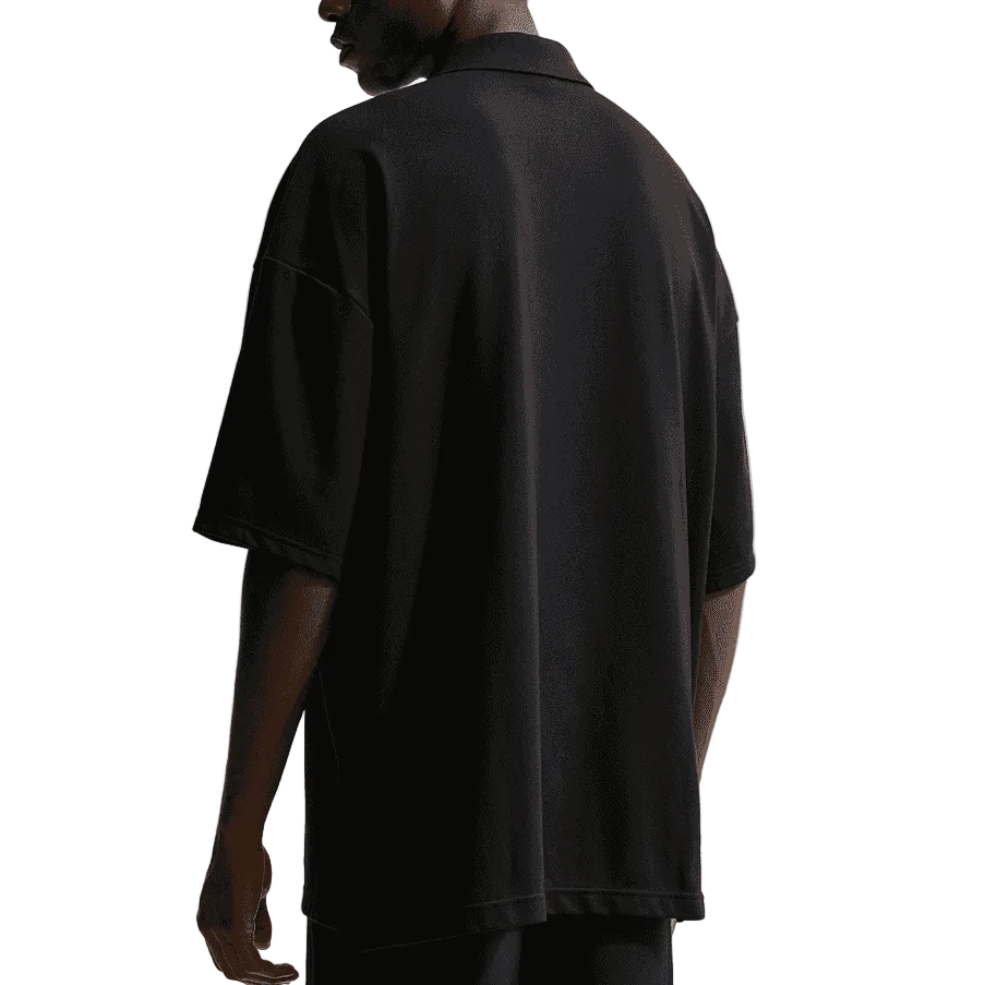 Nike SB Solid Break AF1 City Pack Polo Tee - Black/Court Green