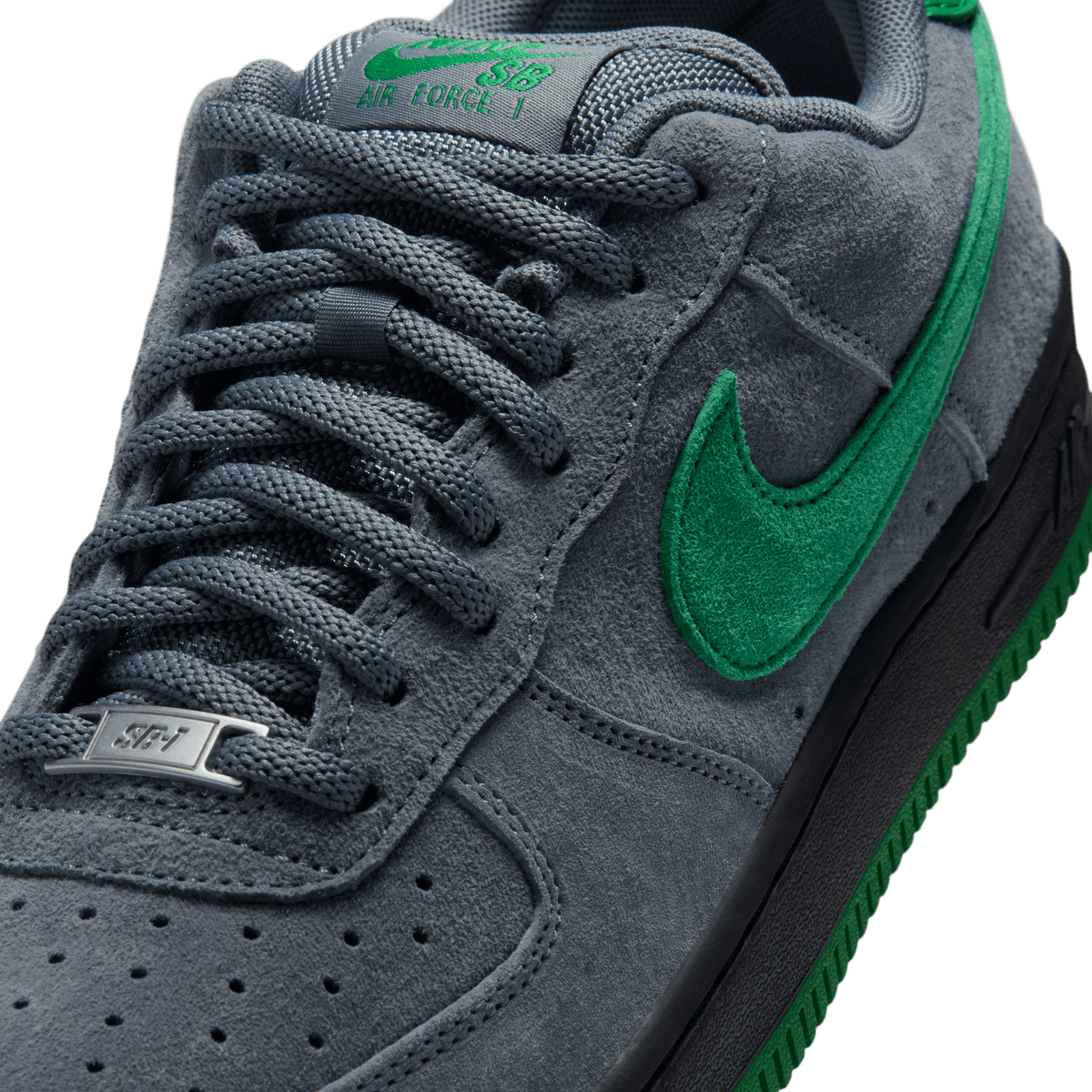 Nocturnal Air Force 1 Nike SB Skate Shoe Detail