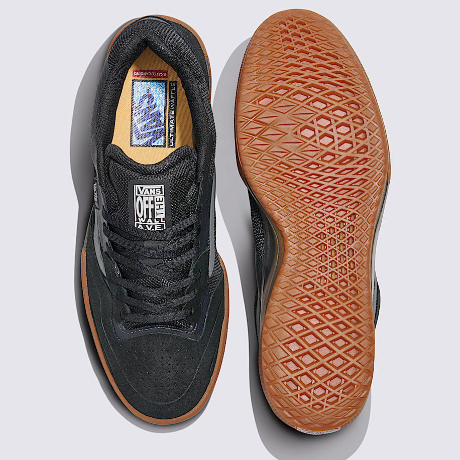 Black/Gum AVE 2.0 Vans Skate Shoe Top/Bottom