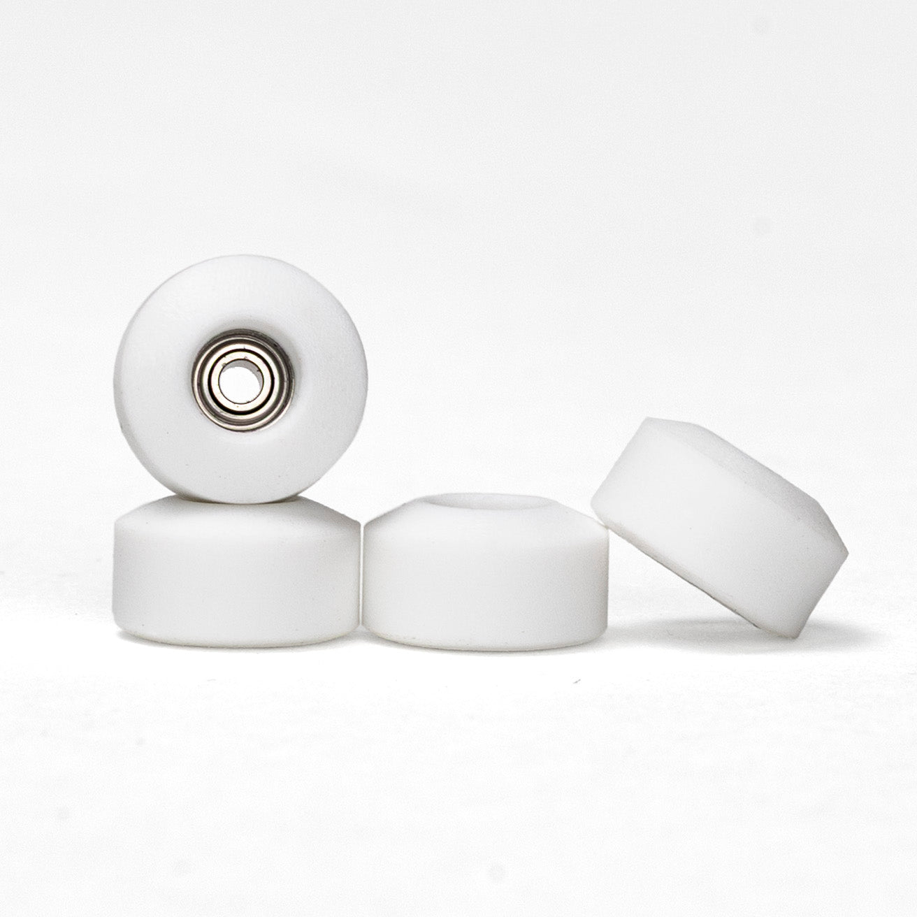 White Abstract Biggie Street shape urethane fingerbaord wheels
