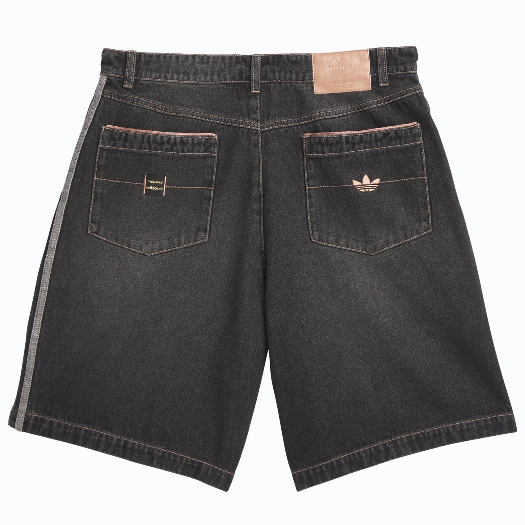 Black Tyshawn Denim Adidas Short Back