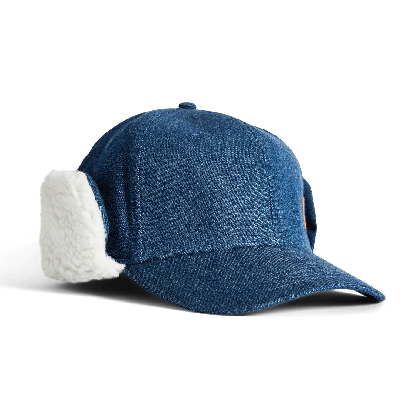 Blue Denim Sherpa Lined Autumn Hat