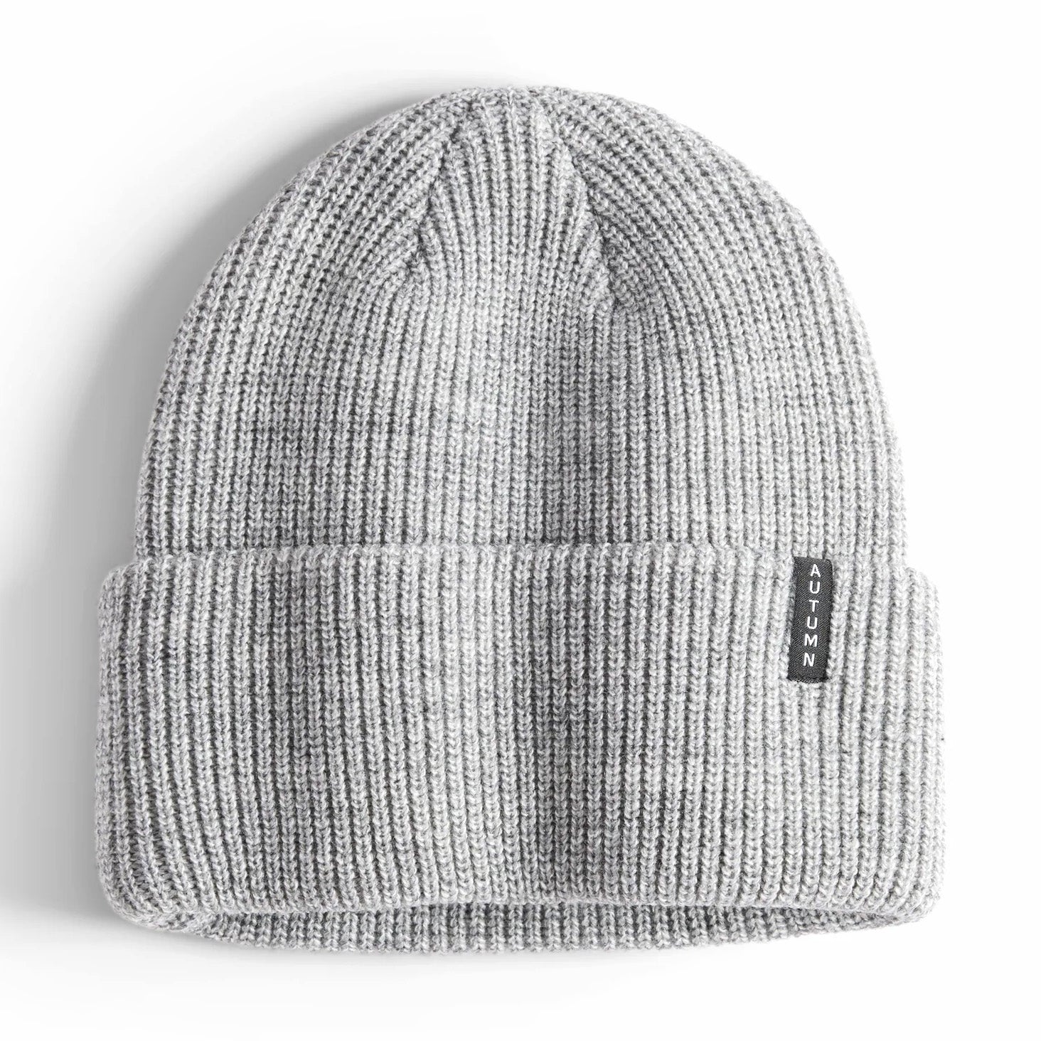 Heather Grey Autumn Select fold style beanie