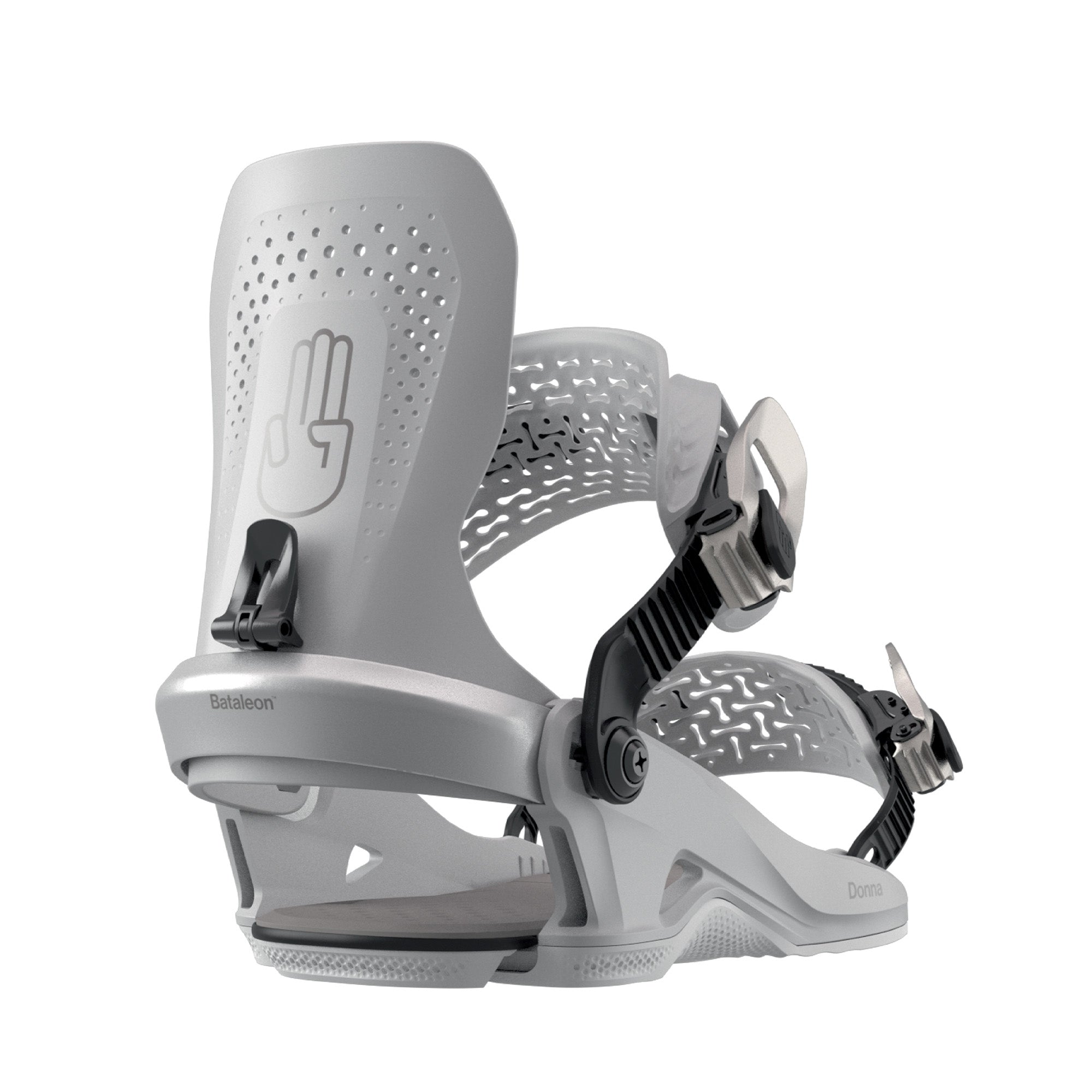 Bataleon 2026 Women's Donna Heelwrap Snowboard Bindings - Deloreon Grey