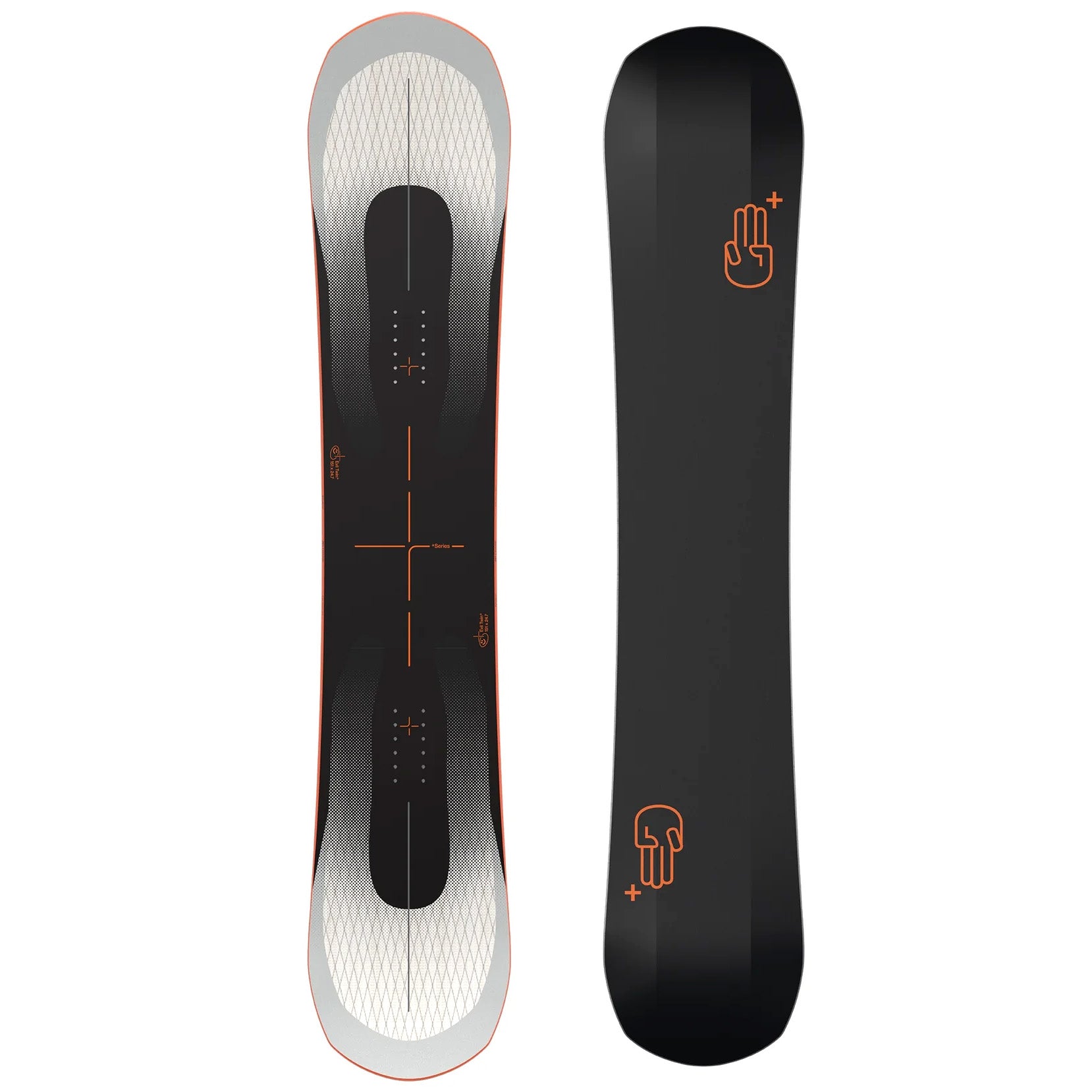 Black/Grey/Orange 2025 Bataleon evil Twin Plus