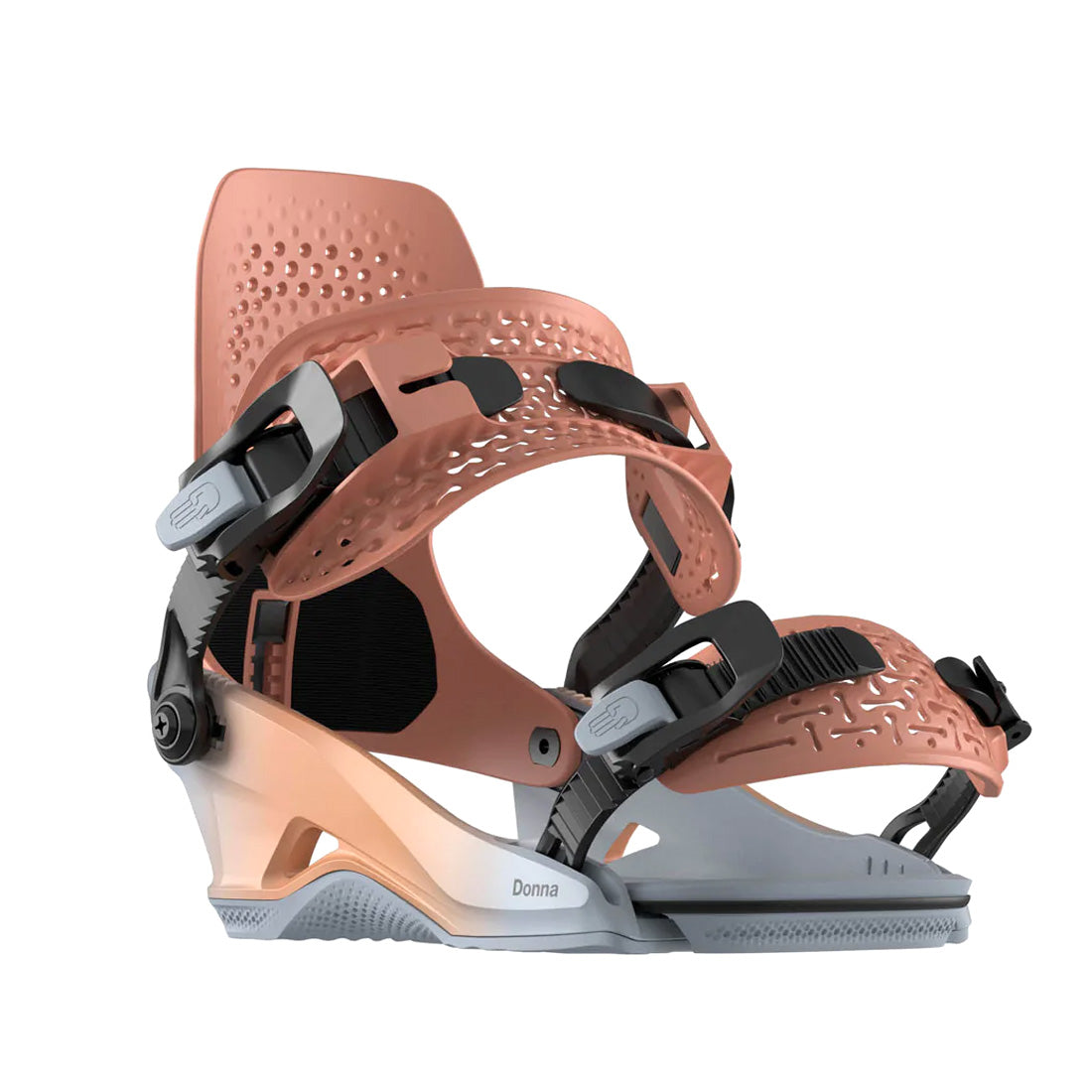 Bataleon 2025 Women's Donna Heelwrap Snowboard Bindings - Coral Fade