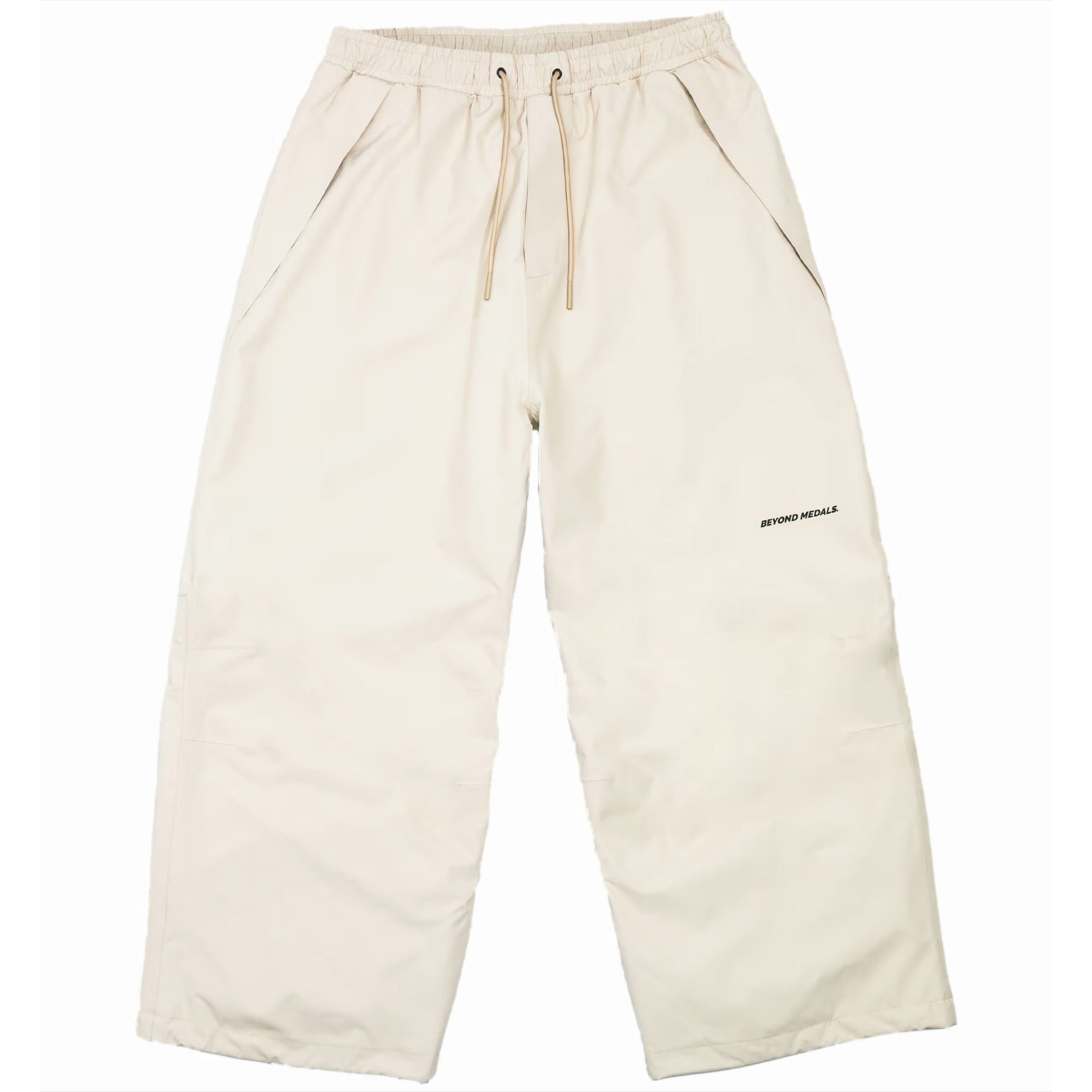 Beige Beyond Medals Park snowboard pant with a baggy fit