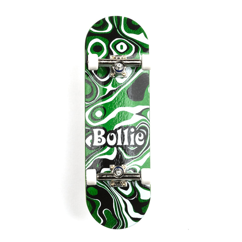 Green Psychedelic Bollie Complete Fingerboard