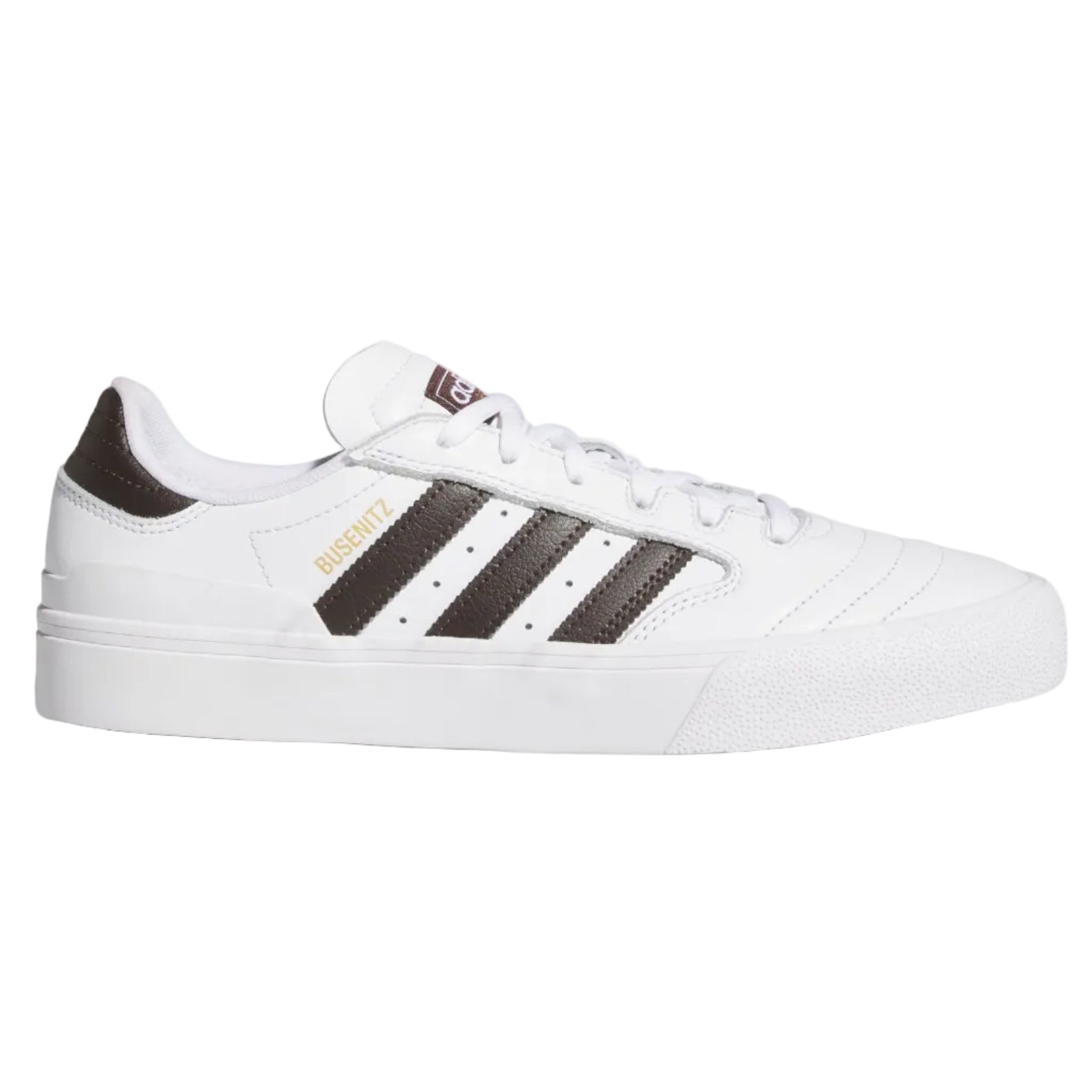 Adidas Busenitz Vulc II Skateboard Shoe - Cloud White/Auroa Coffee/Gold Metallic