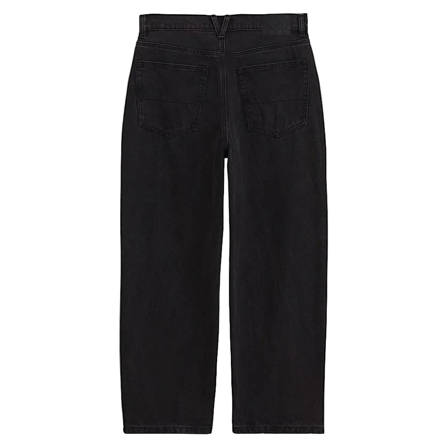 Black Check-5 Baggy Vans Pants Back