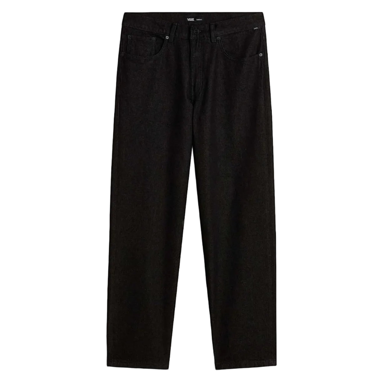 Black Rinse Check 5 Baggy Vans Pants