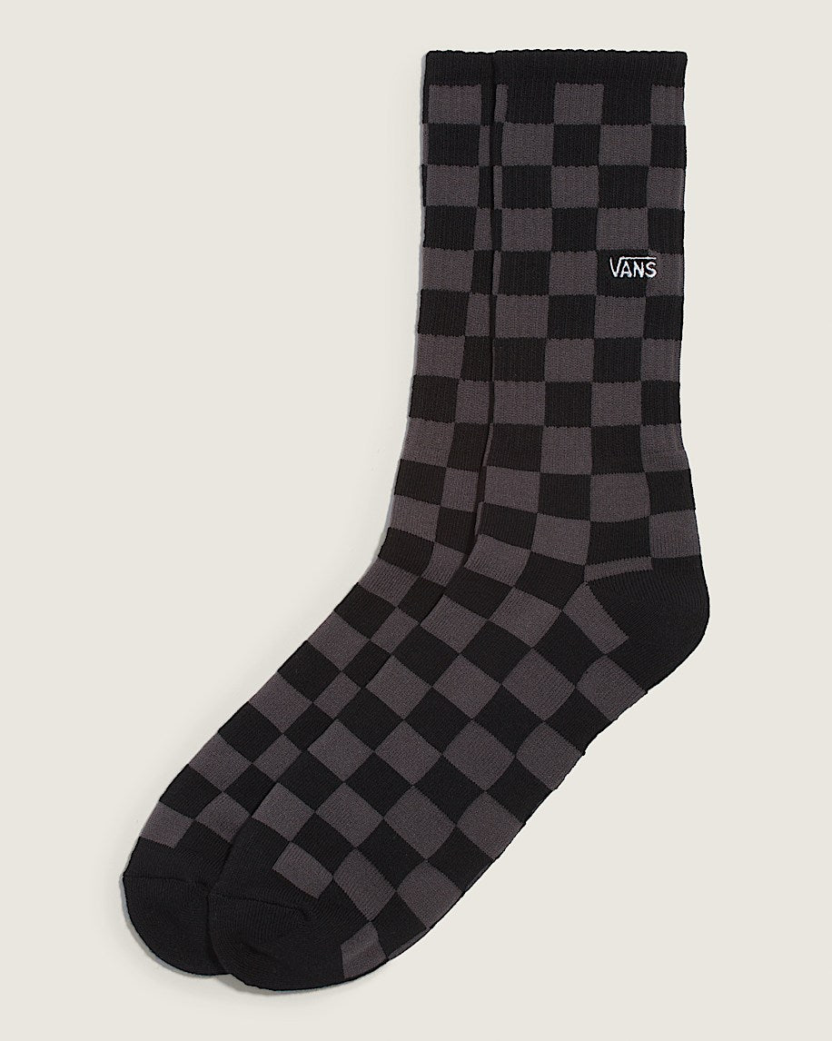 Black/Charcoal Checkerboard Vans Socks