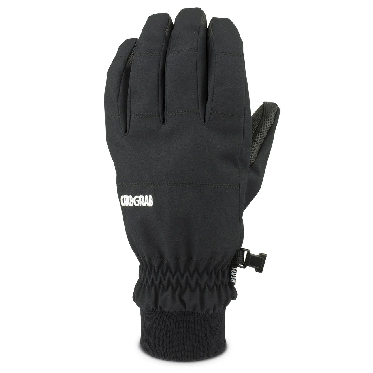 Black Crab Grab Slush snowboard gloves