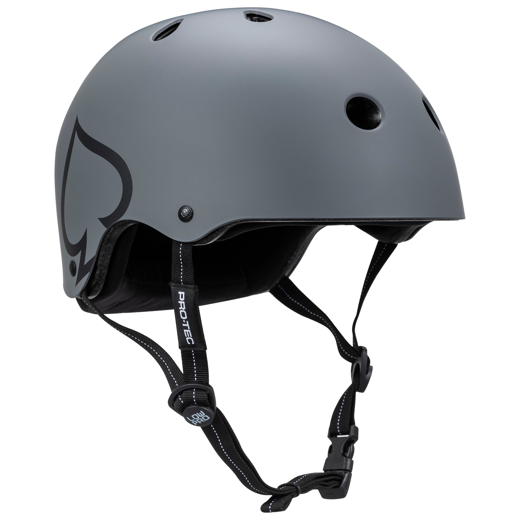 Matte Grey Low Pro Pro-Tec Helmet