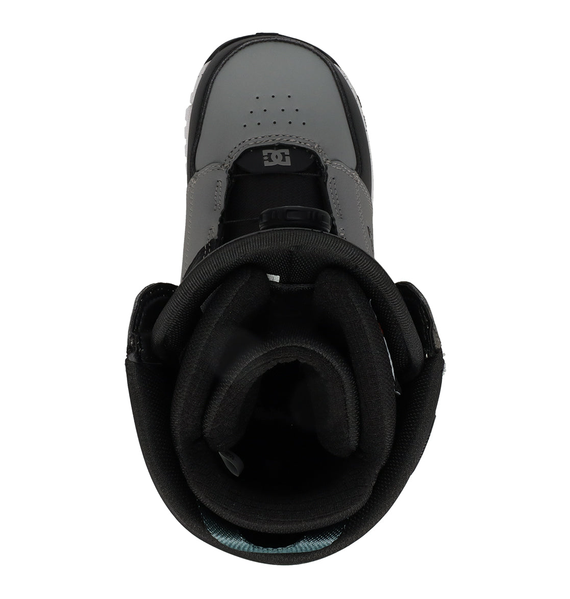 Black/Grey/Teal Control DC Snowboard Boots Top
