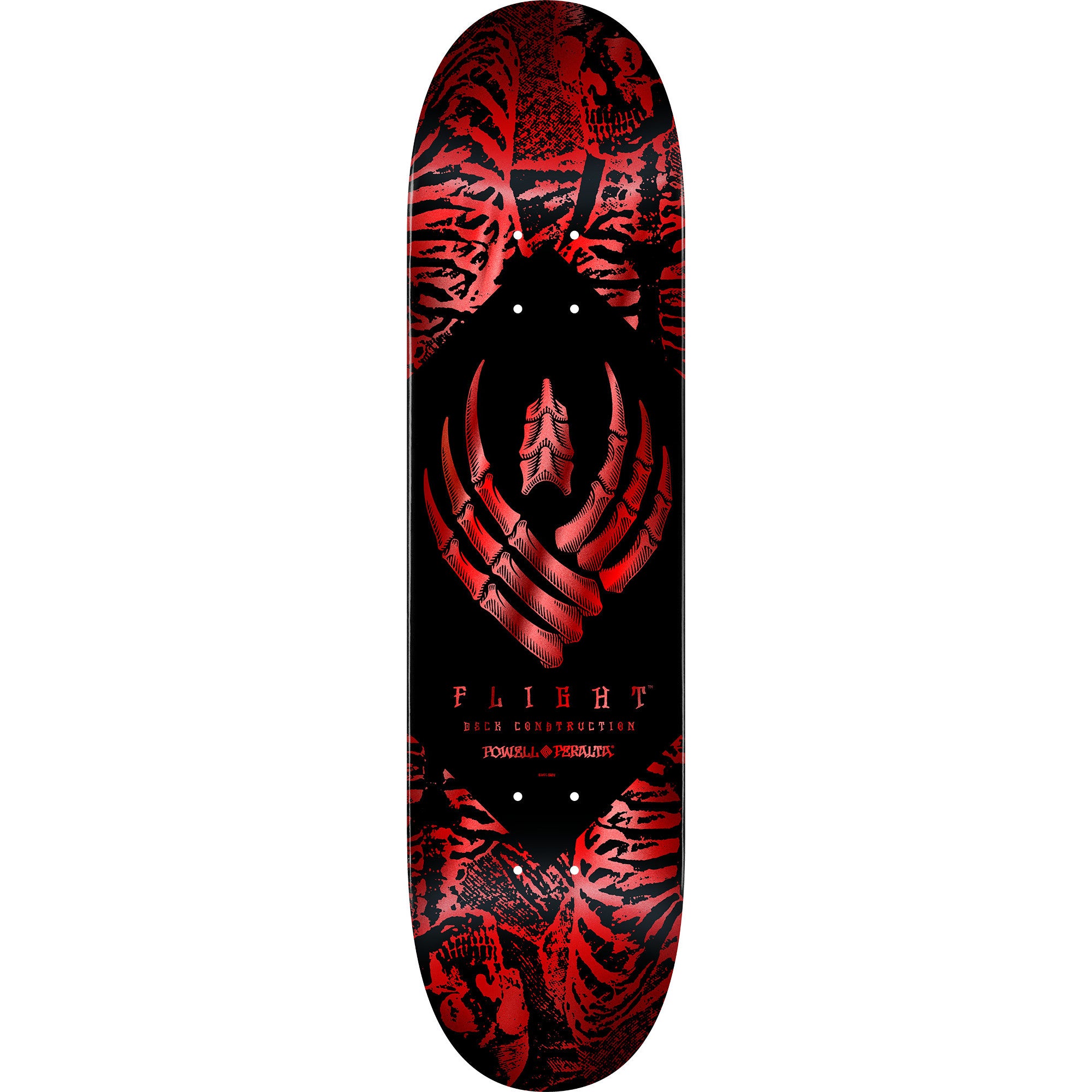 Red Foil Skeleton Powell Flight Deck