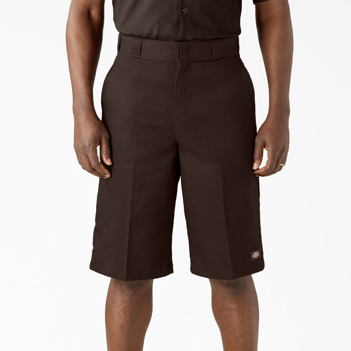 Dark Brown Loose Fit Dickies Work Shorts