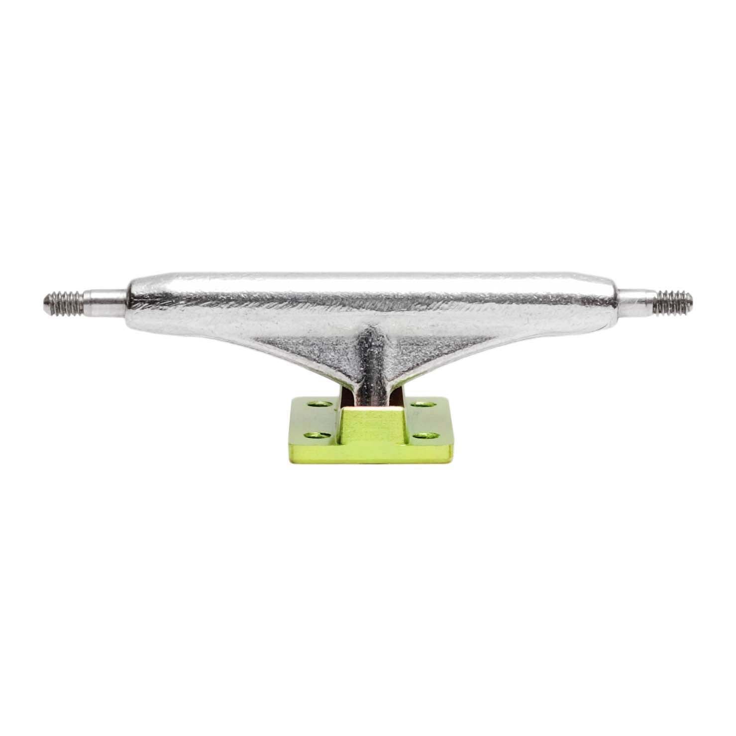 Chrome/Lime Green Dynamic Fingerboard Trucks