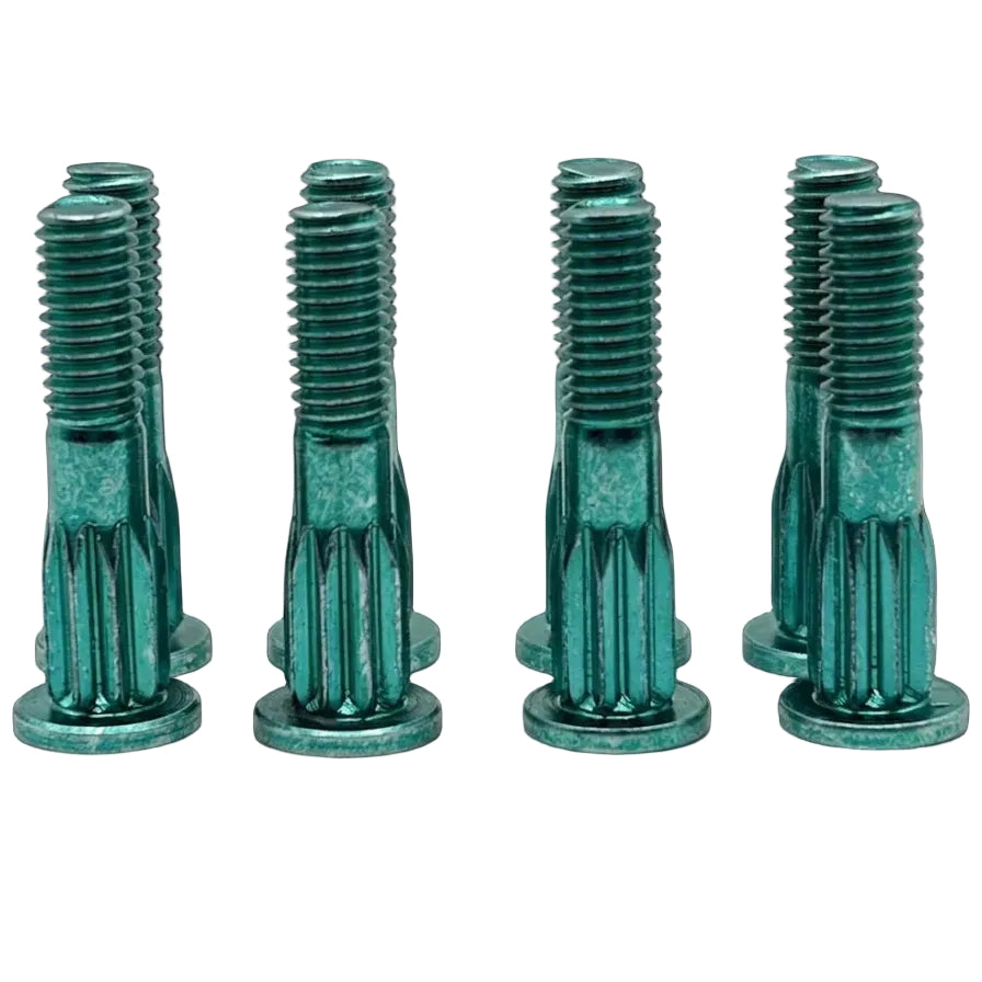 Screw City Blue Skull Skateboard Hardware