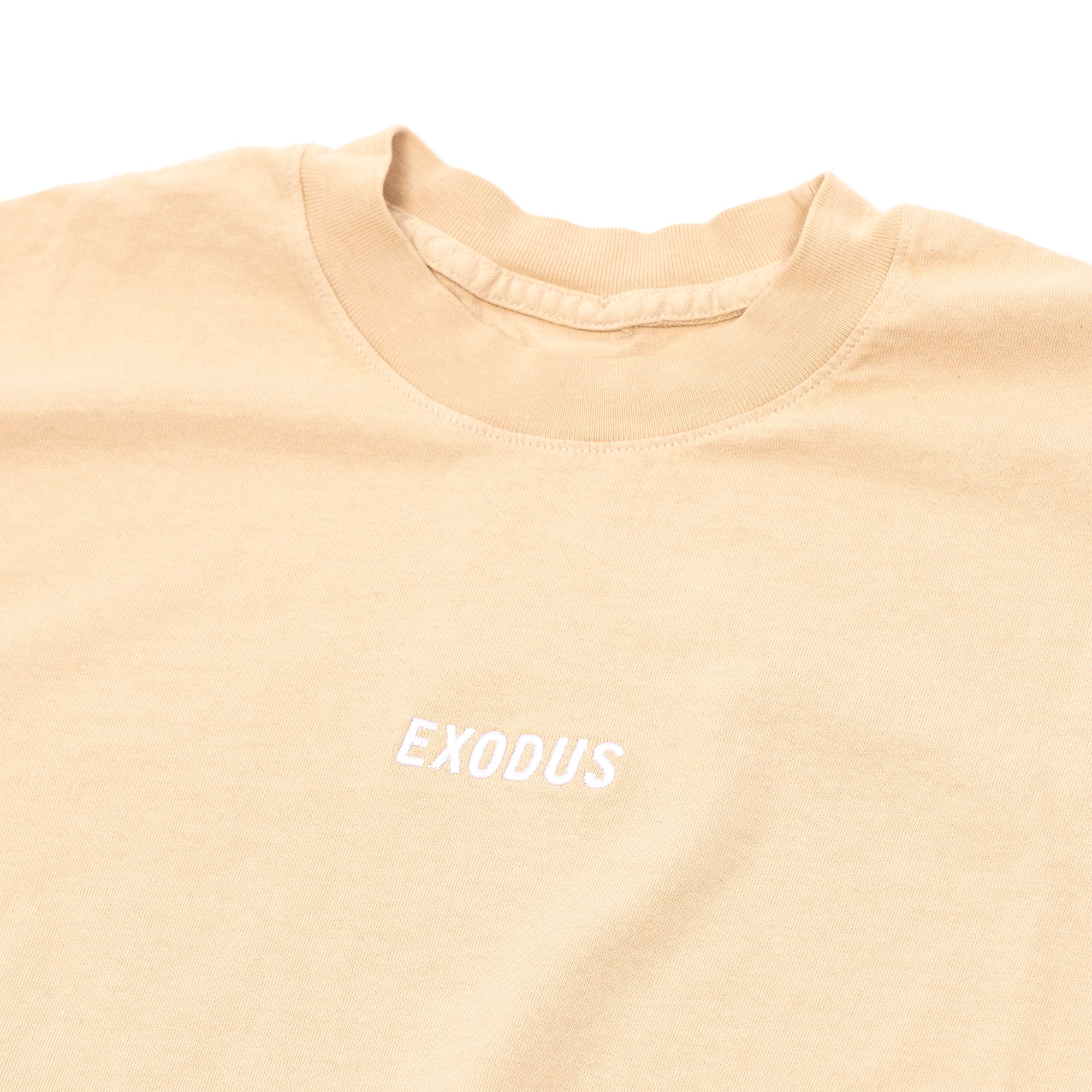 Beige Embroidery Exodus Tee