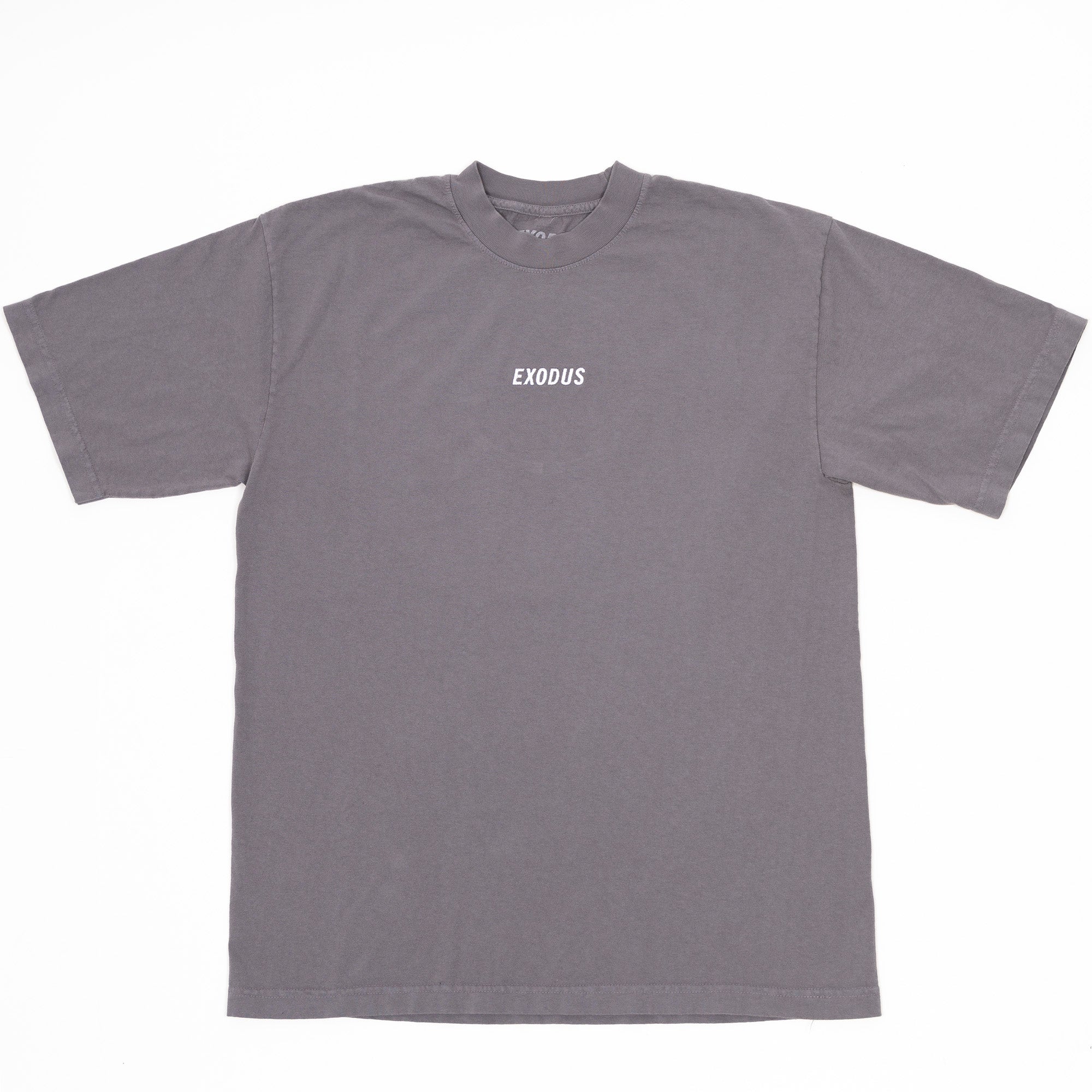 Grey Embroidered Exodus Tee